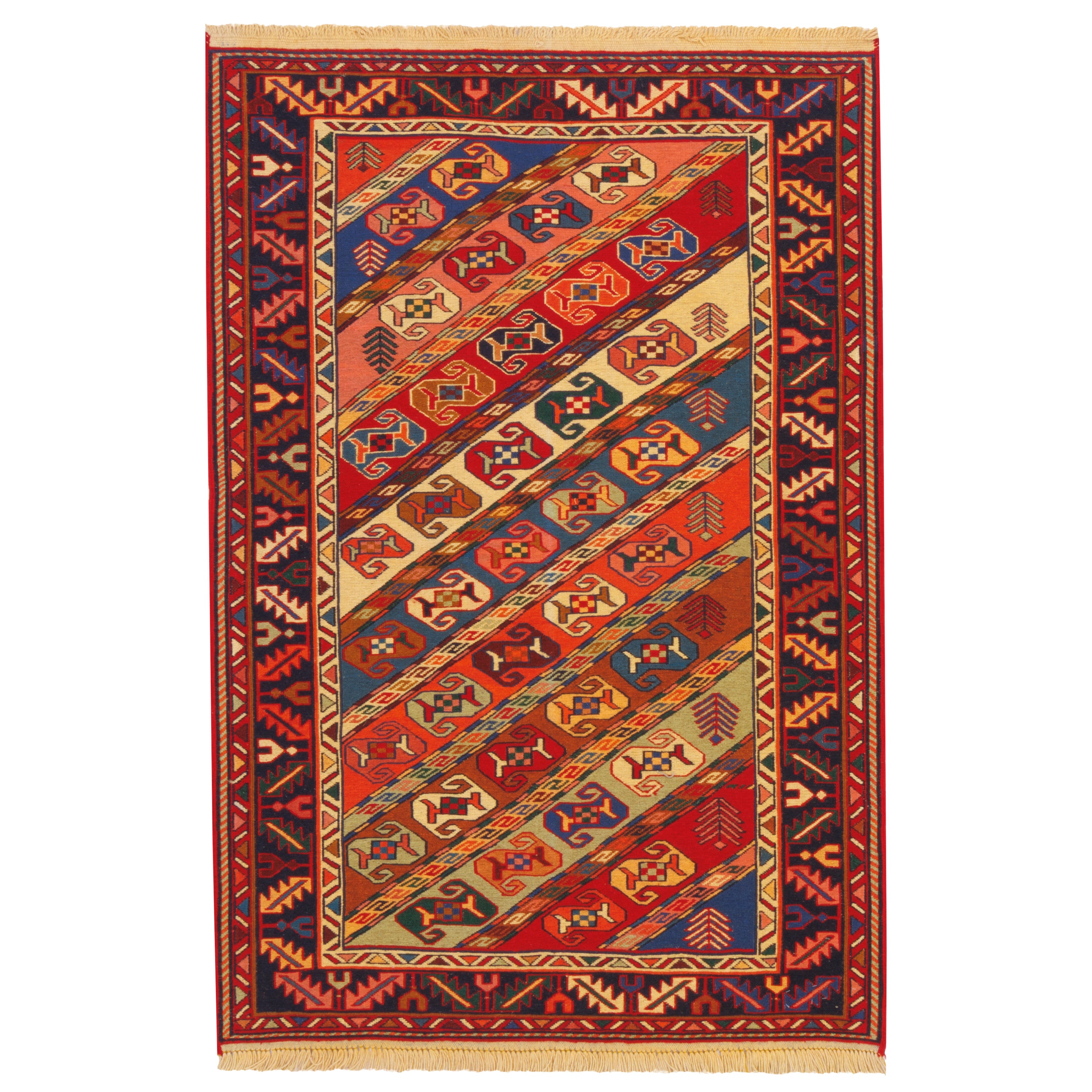 Sirjan Handmade Kilim — Sarasar | Full Wool | 102 × 151 cm | SKU 40101244