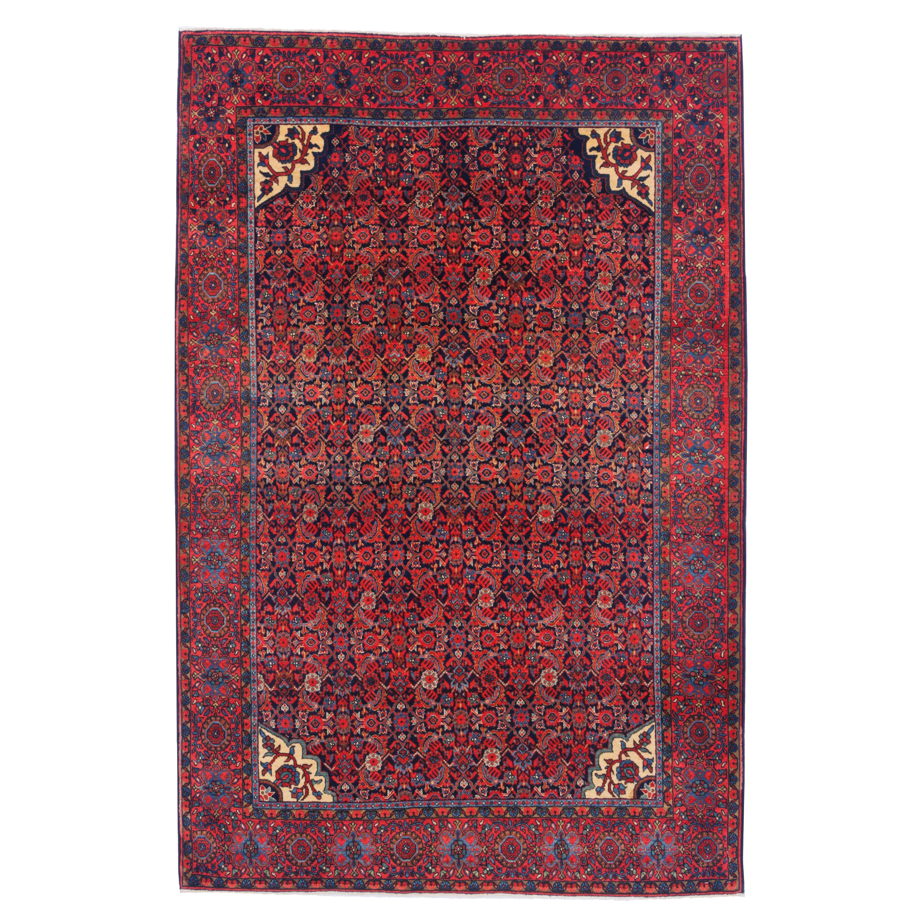 Farahan Handmade Carpet — Sarasar | Wool / Cotton Warp | 130 × 195 cm | SKU 10200036
