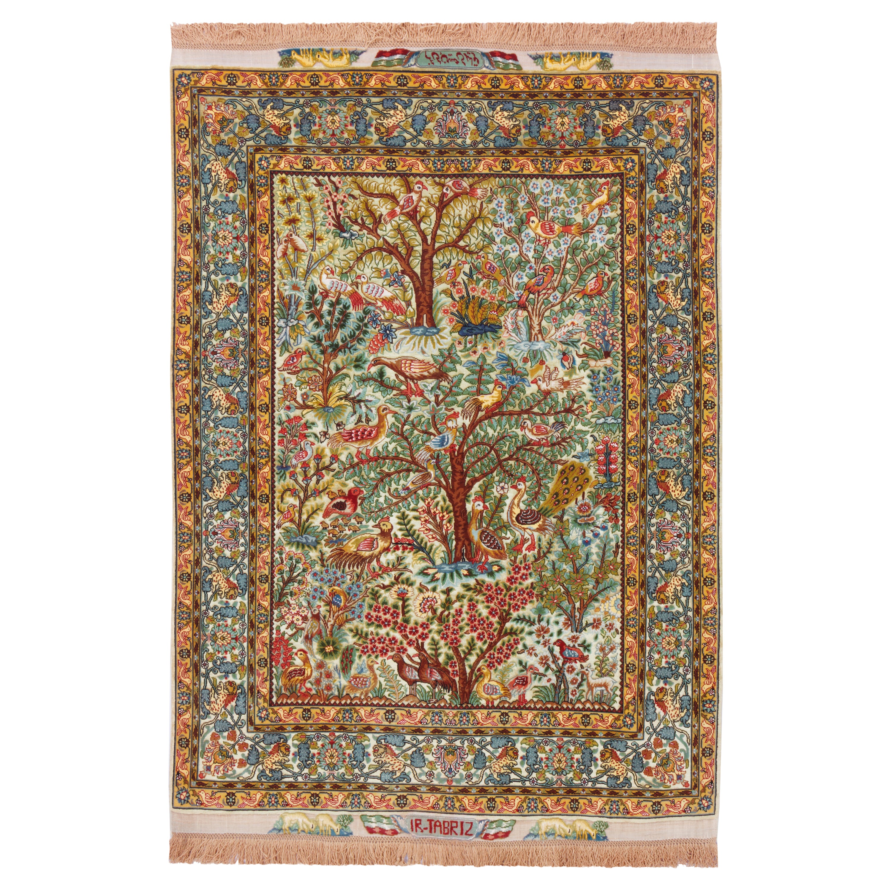 Tabriz Handmade Carpet — Derakht | Silk Pile / Wool Warp | 150 × 205 cm | SKU 10300052