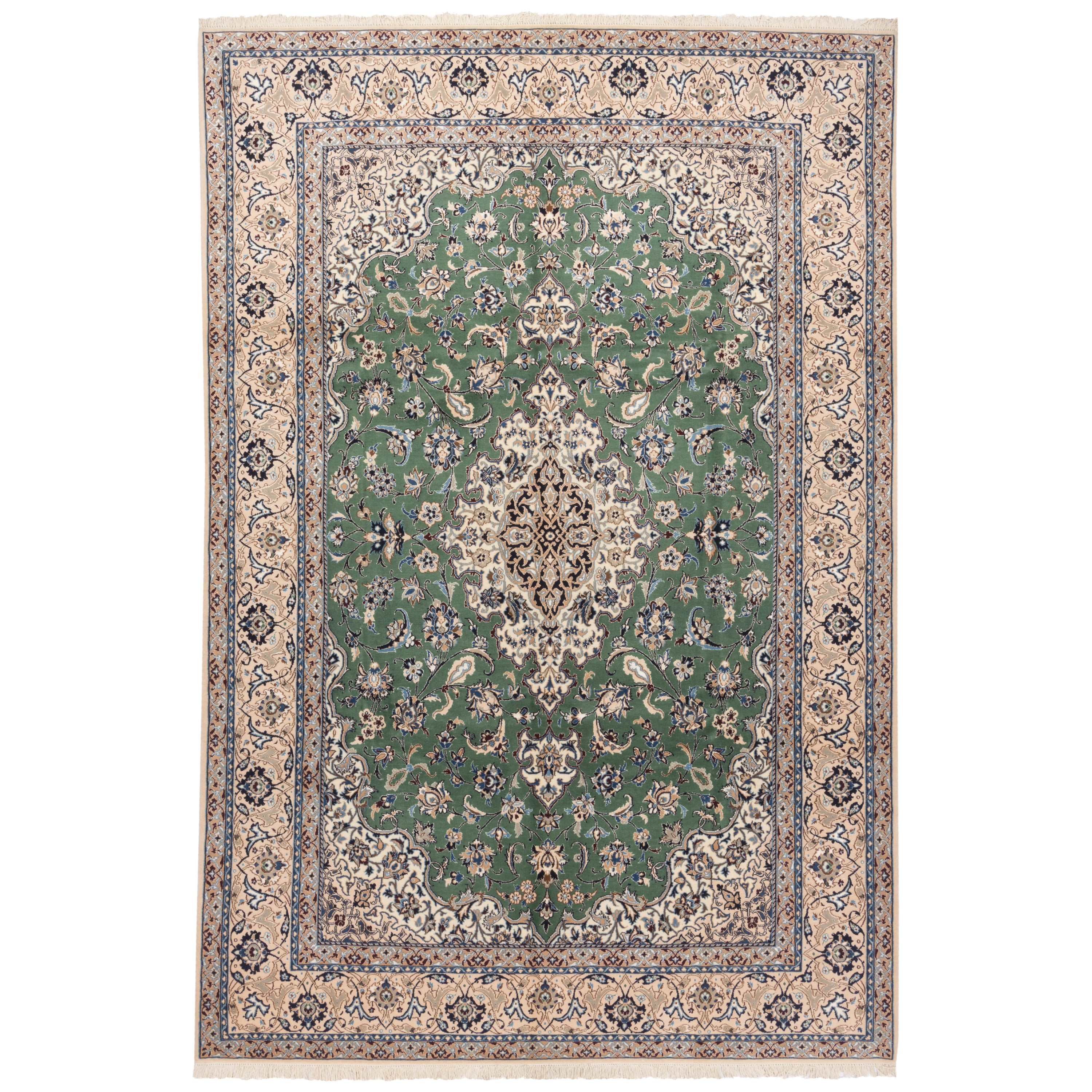 Nain Handmade Carpet — Lachak Toranj | Silk Pile / Cotton Warp | 205 × 305 cm | SKU 10600983