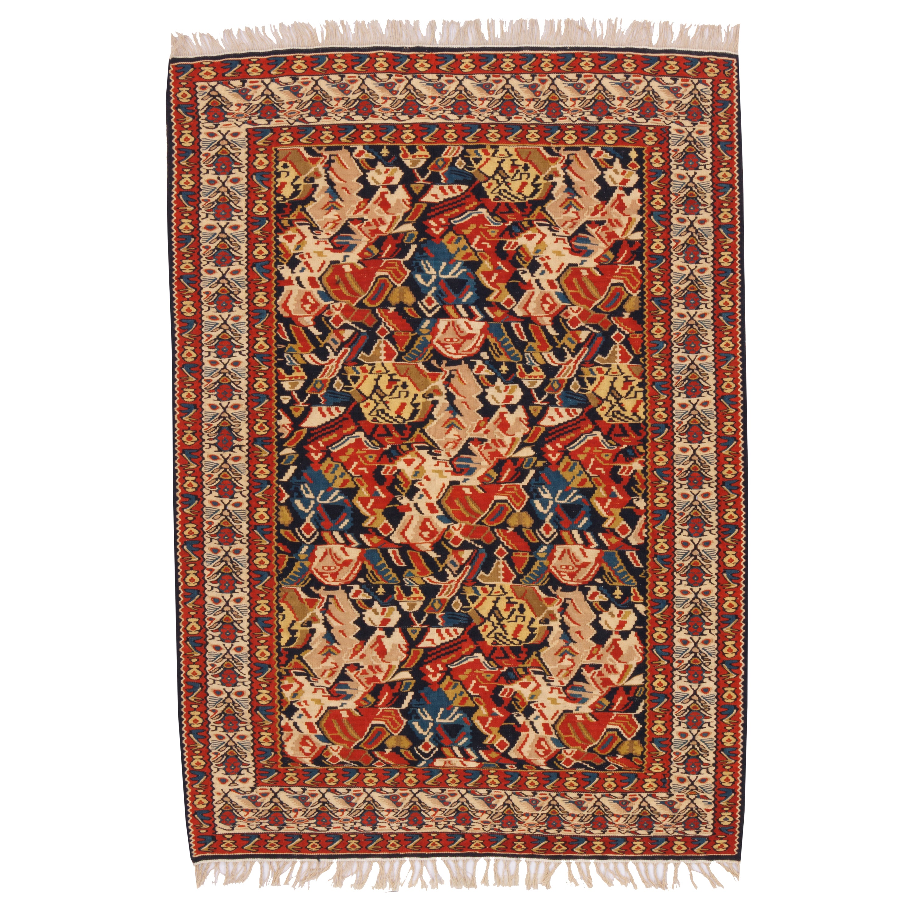 Sirjan Handmade Kilim — Sarasar | Full Wool | 120 × 170 cm | SKU 40201271