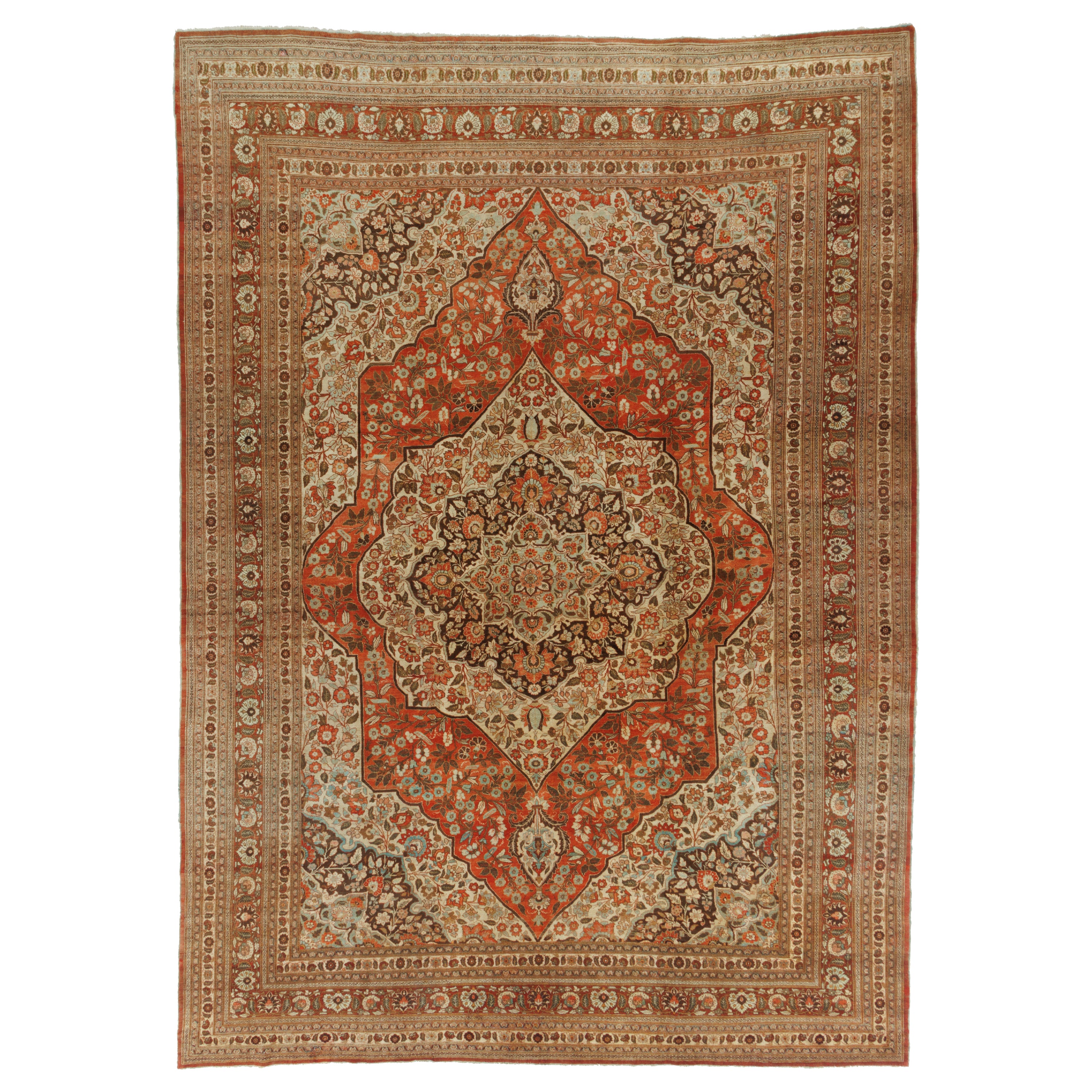 Tabriz Handmade Carpet — Lachak Toranj | Wool / Cotton Warp | 335 × 462 cm | SKU 11500129