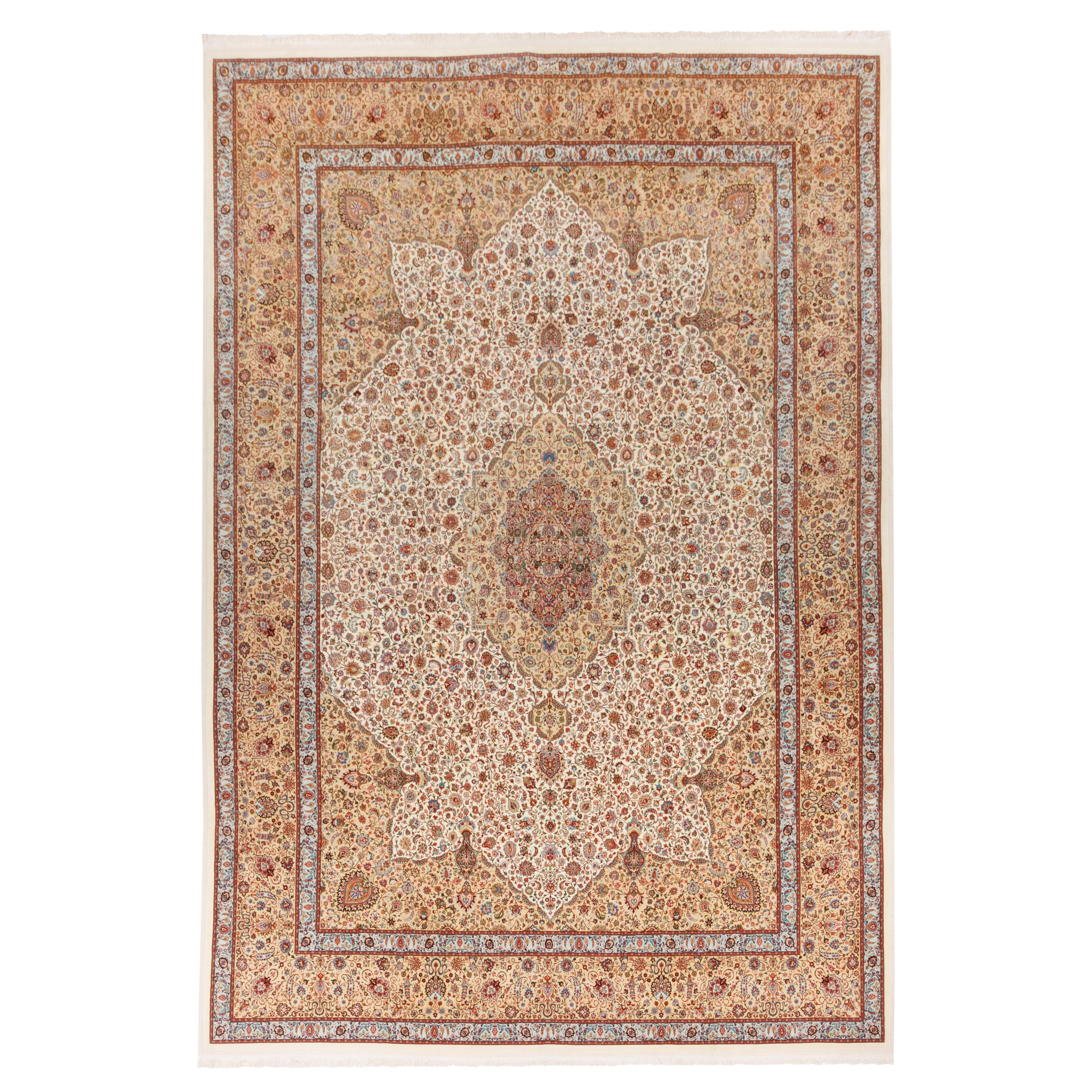 Mashhad Handmade Carpet — Lachak Toranj | Silk Pile / Silk Warp | 353 × 514 cm | SKU 11800721