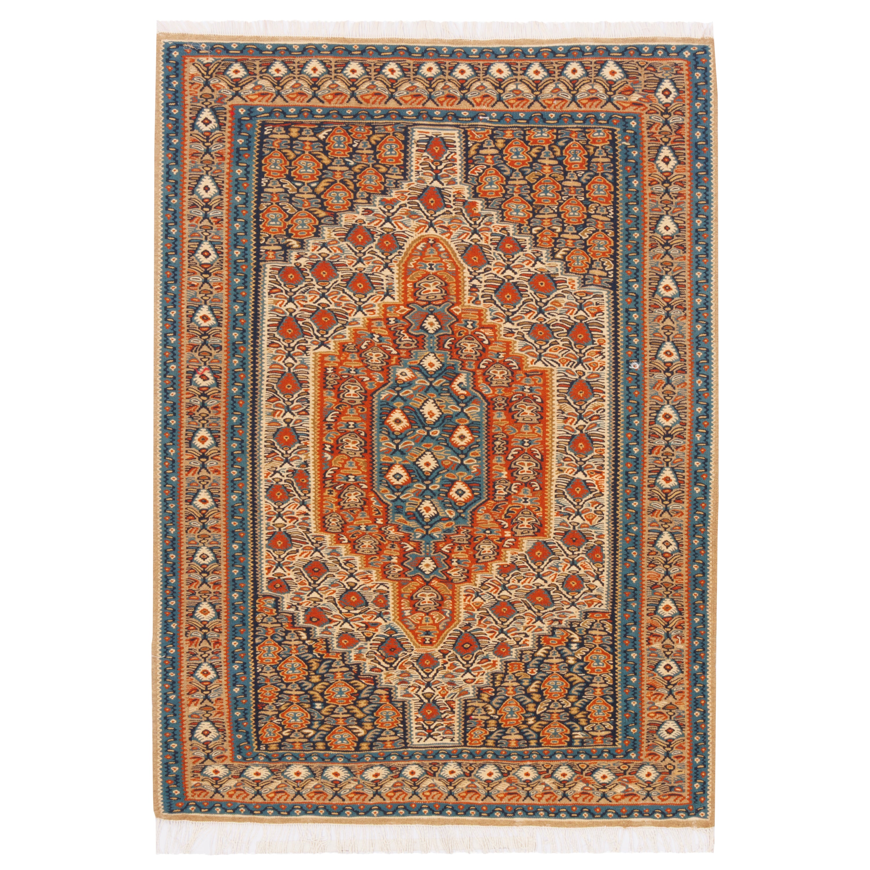 Sirjan Handmade Kilim — Sarasar | Full Wool | 112 × 157 cm | SKU 40101229