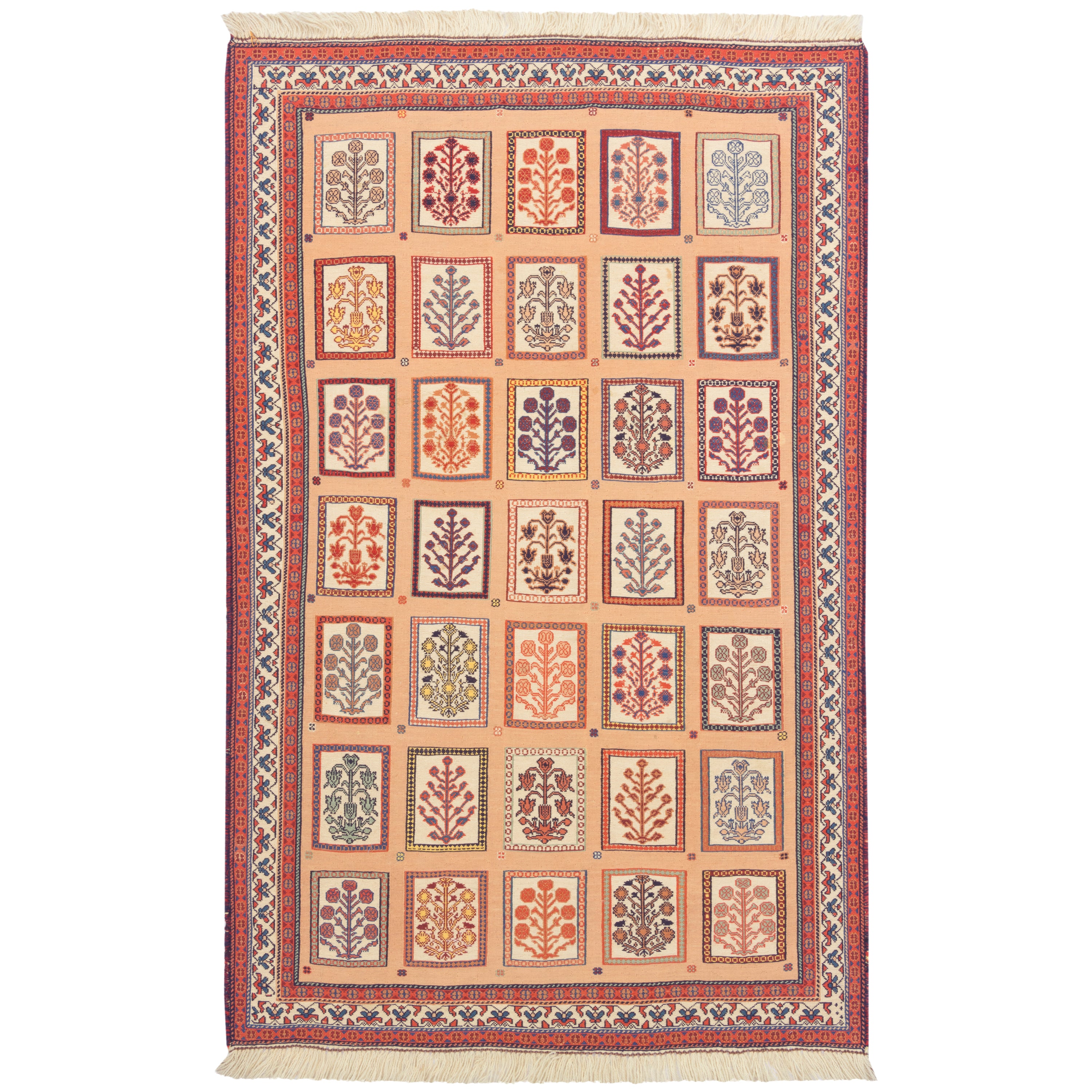 Sirjan Handmade Kilim Carpet — Kheshti | Full Wool | 102 × 157 cm | SKU 40100275