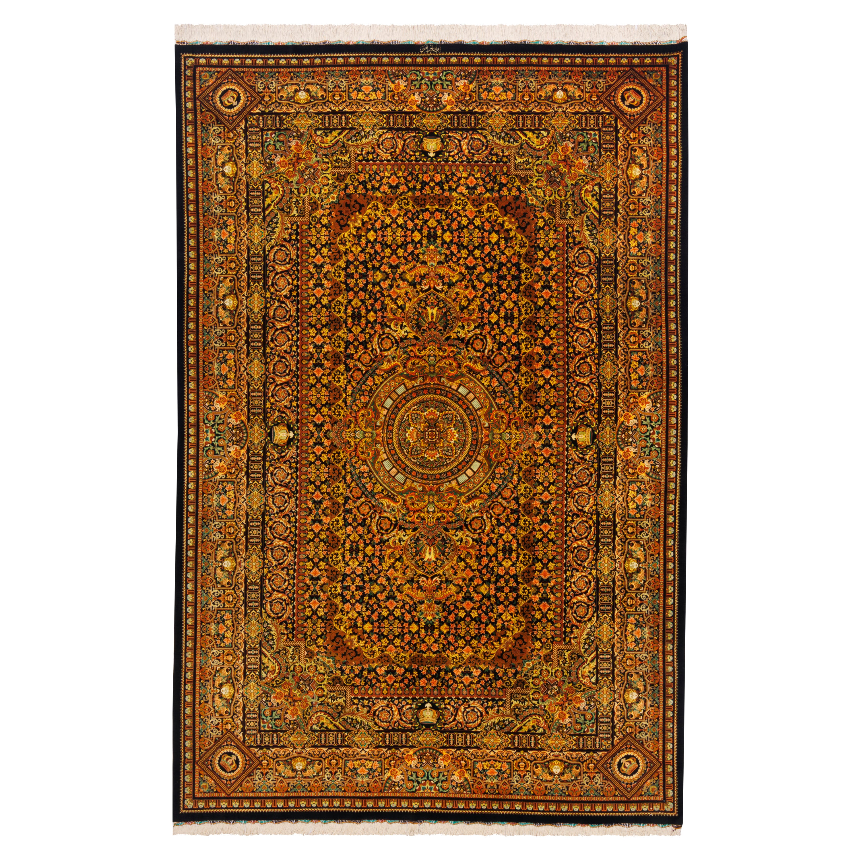 Qom Handmade Carpet — Lachak Toranj | Full Silk | 200 × 300 cm | SKU 10601069
