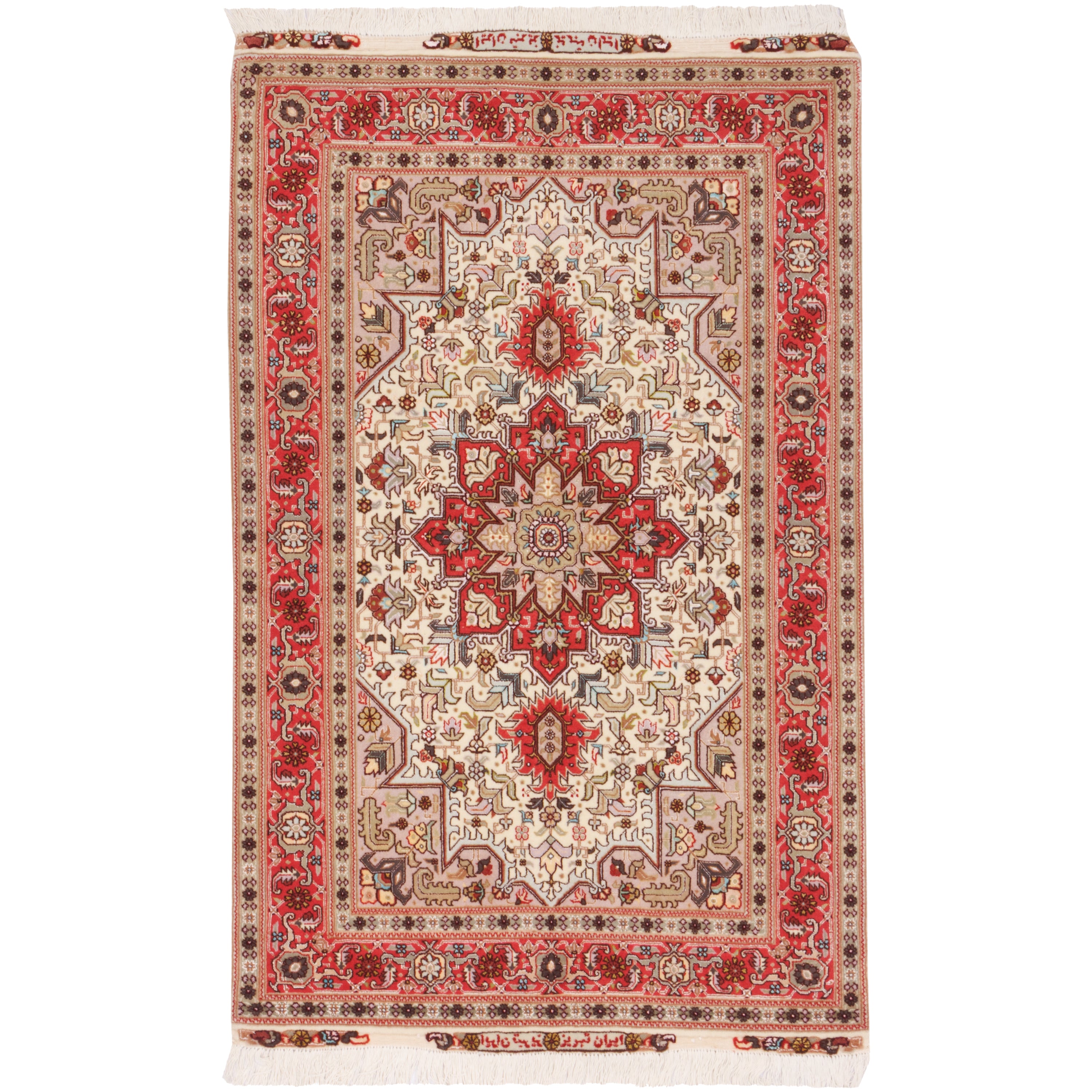 Heris Handmade Carpet — Lachak Toranj | Silk Pile / Cotton Warp | 100 × 150 cm | SKU 10100869