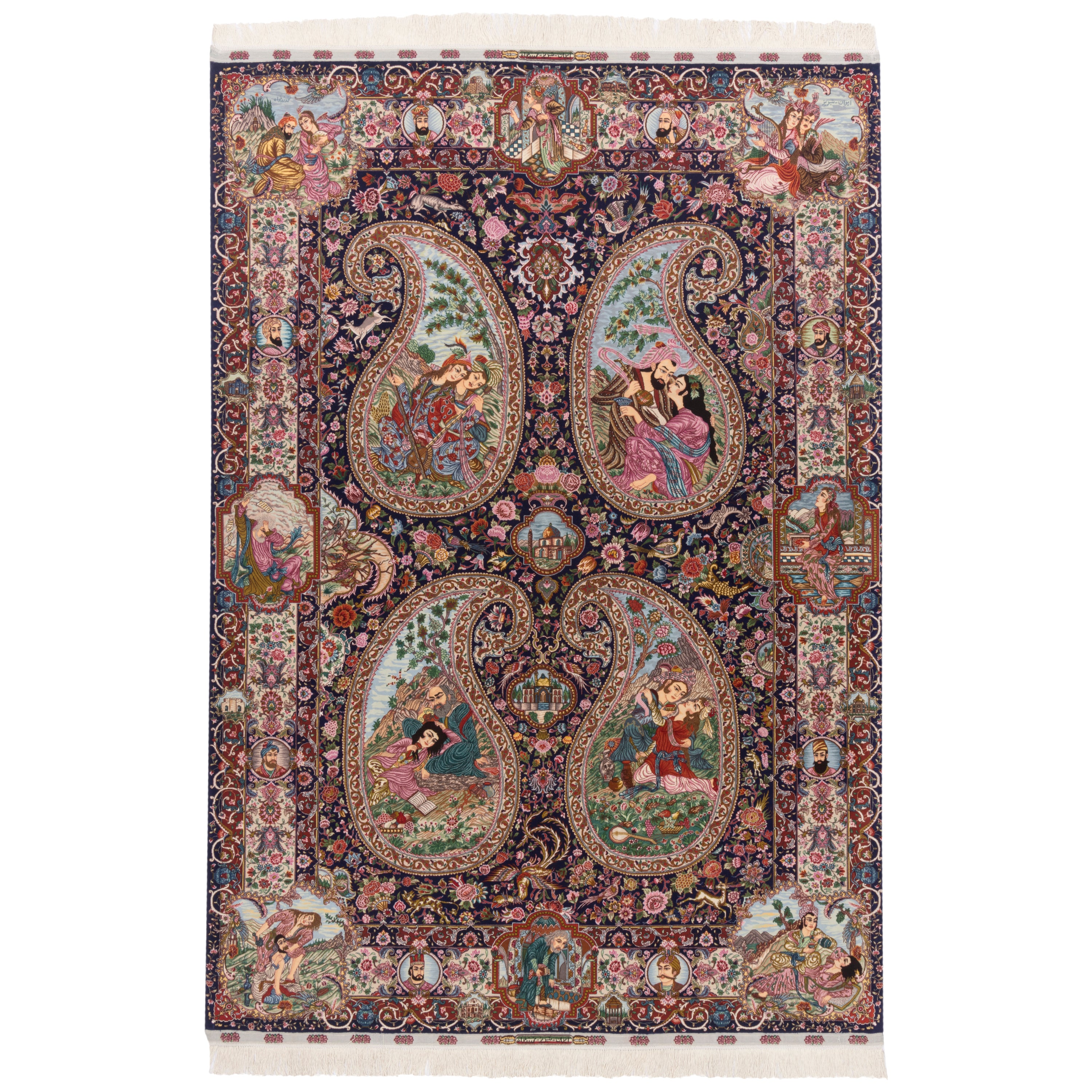 Tabriz Handmade Carpet — Sarasar | Silk Pile / Silk Warp | 205 × 300 cm | SKU 10600978