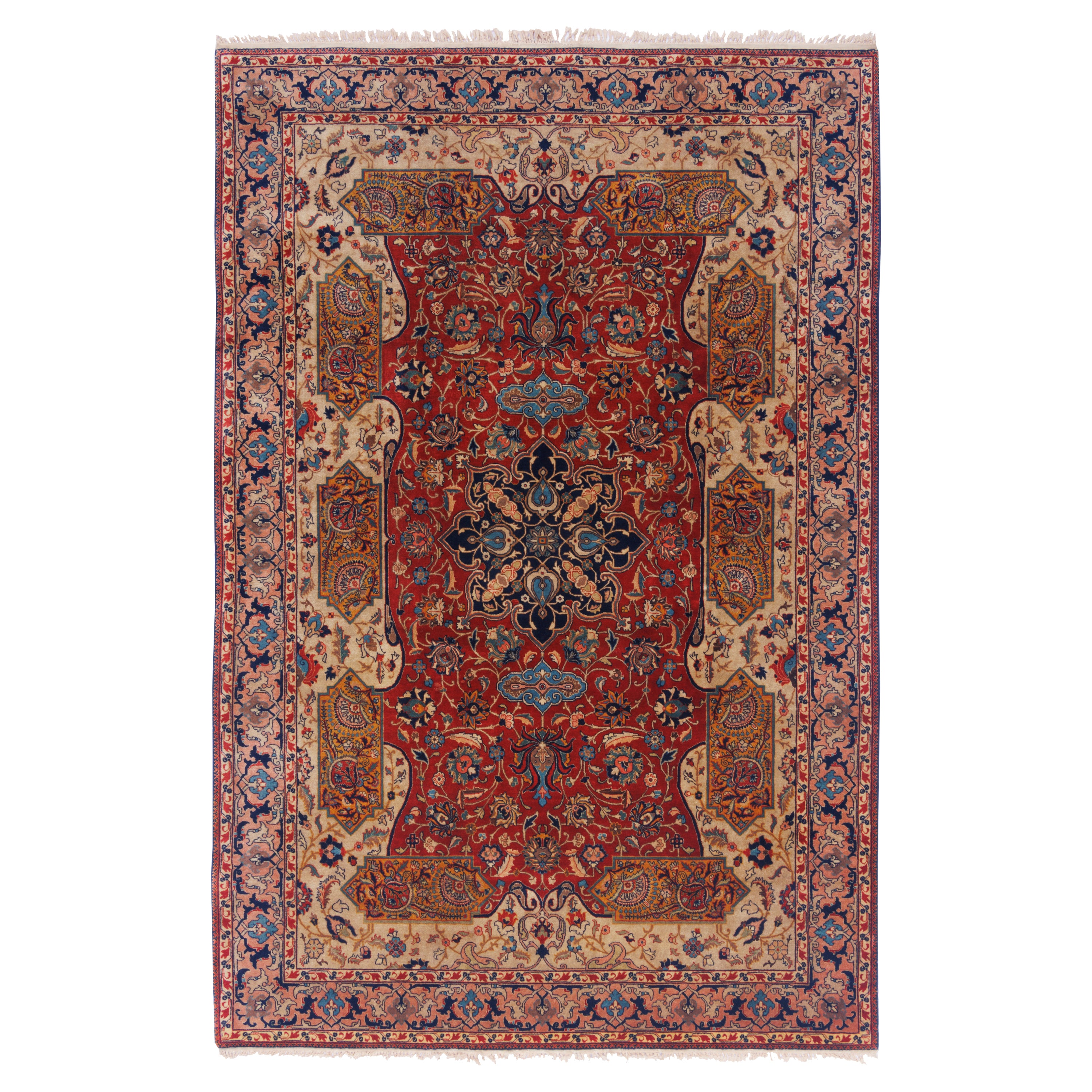 Tabriz Handmade Carpet — Toranj-dar | Wool / Cotton Warp | 145 × 215 cm | SKU 10300044