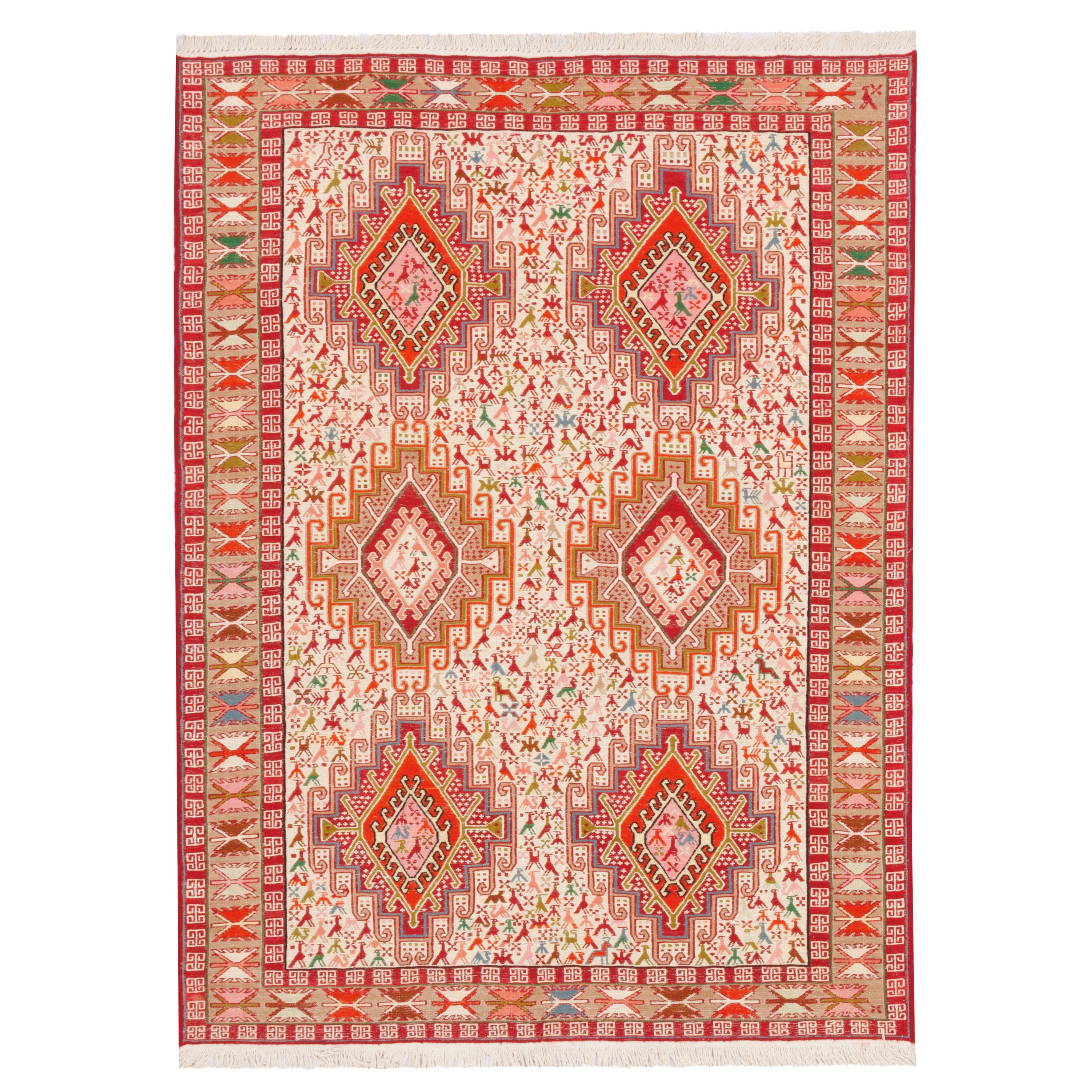Sirjan Handmade Kilim — Sarasar | Full Wool | 102 × 146 cm | SKU 40101267