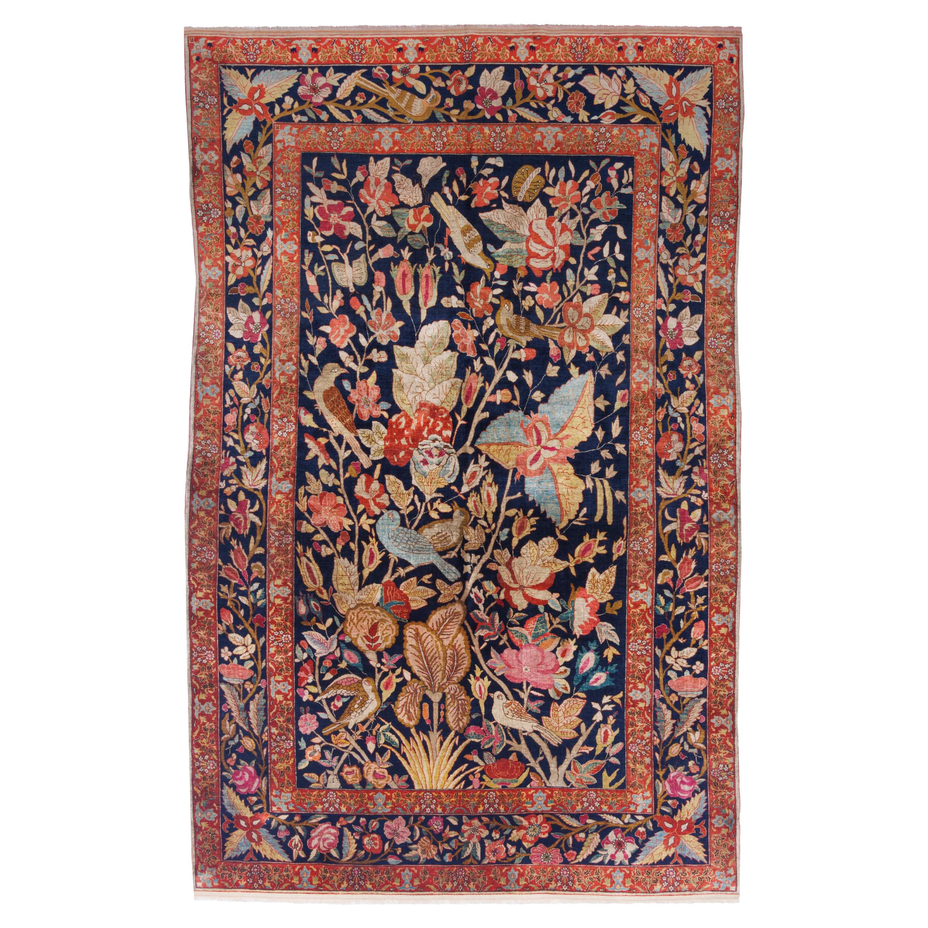 Tehran Handmade Carpet — Sarasar | Full Silk | 140 × 218 cm | SKU 10300041