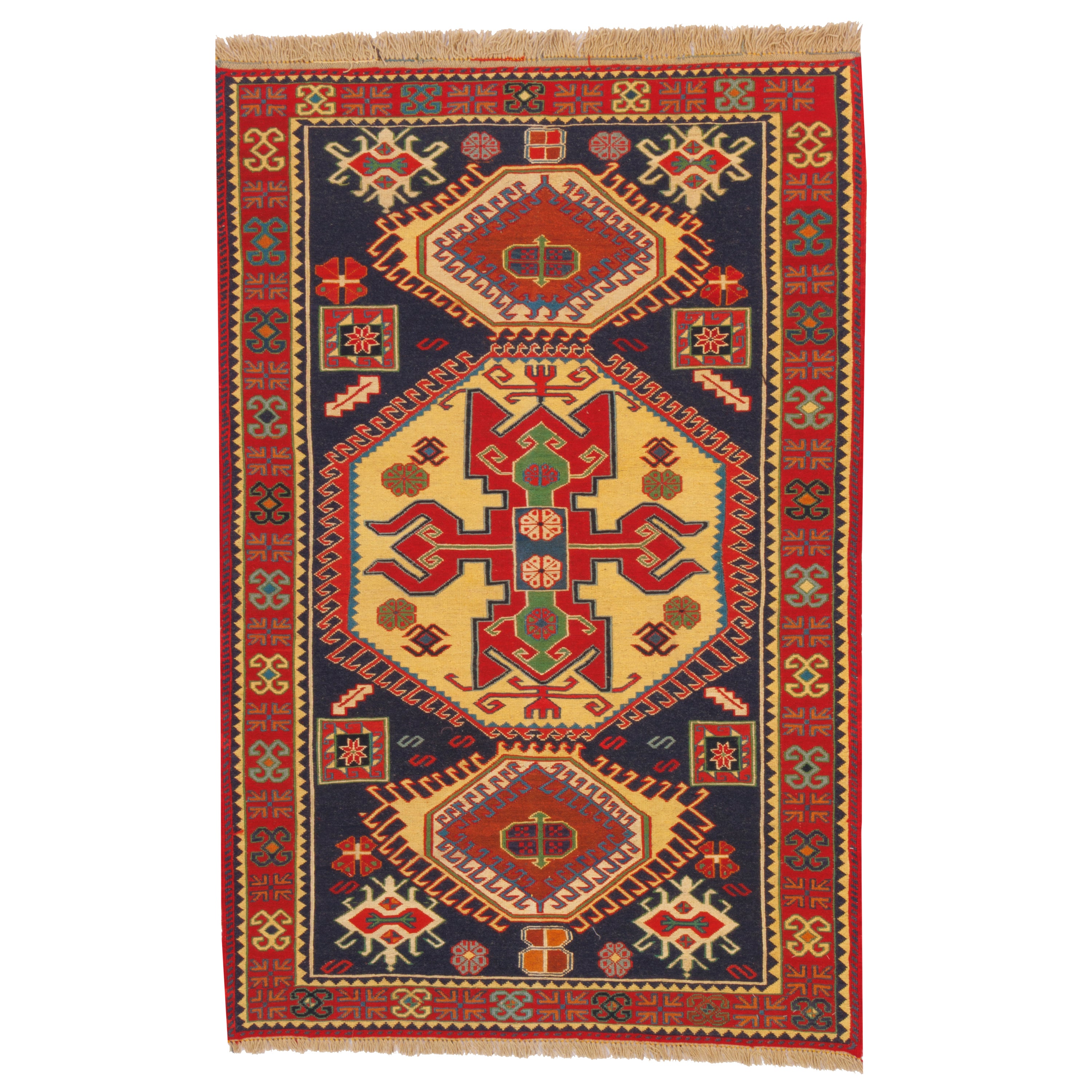 Sirjan Handmade Kilim — Toranj-dar | Full Wool | 101 × 153 cm | SKU 40101265