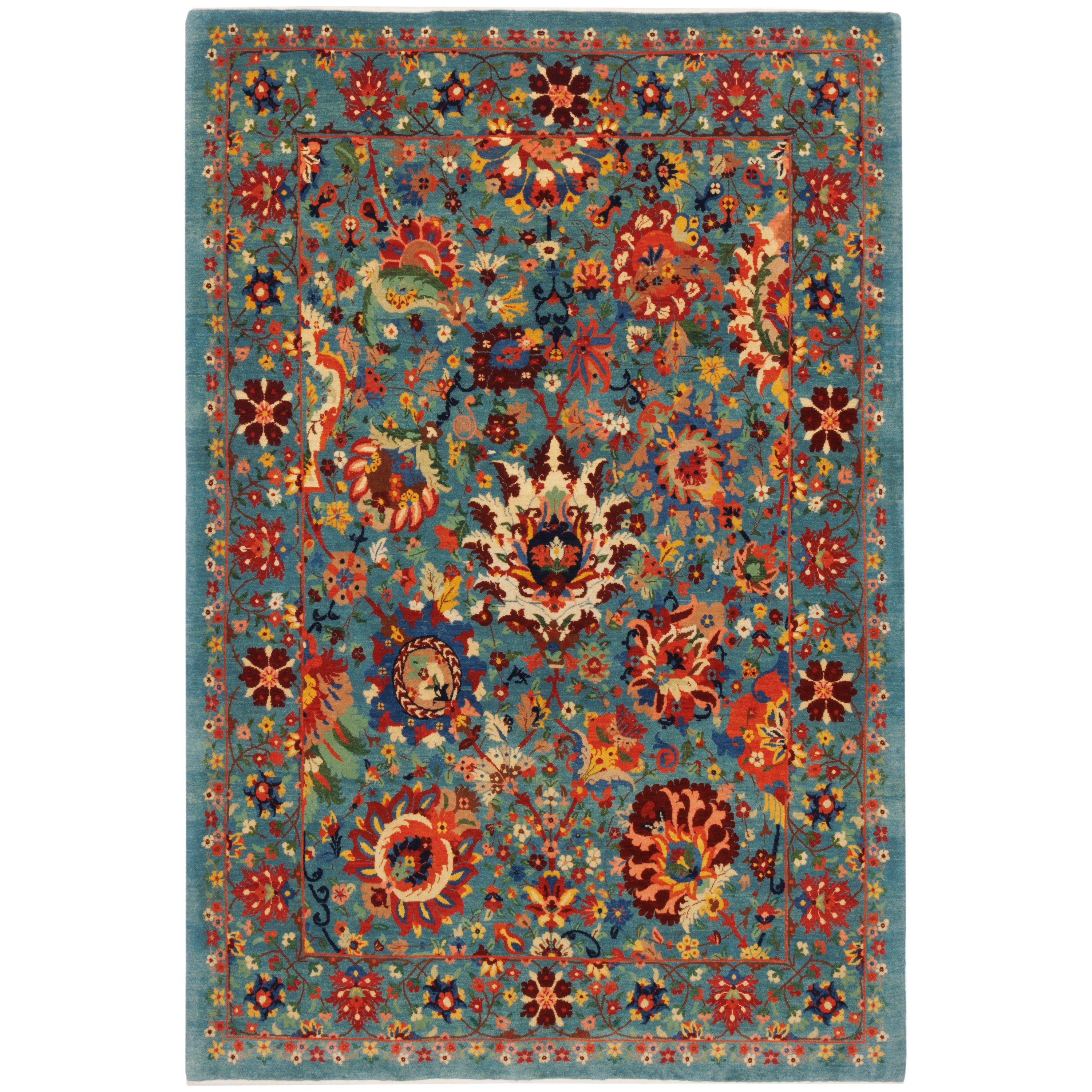 Varamin Handmade Carpet — Afshan | Wool / Cotton Warp | 148 × 220 cm | SKU 10300954