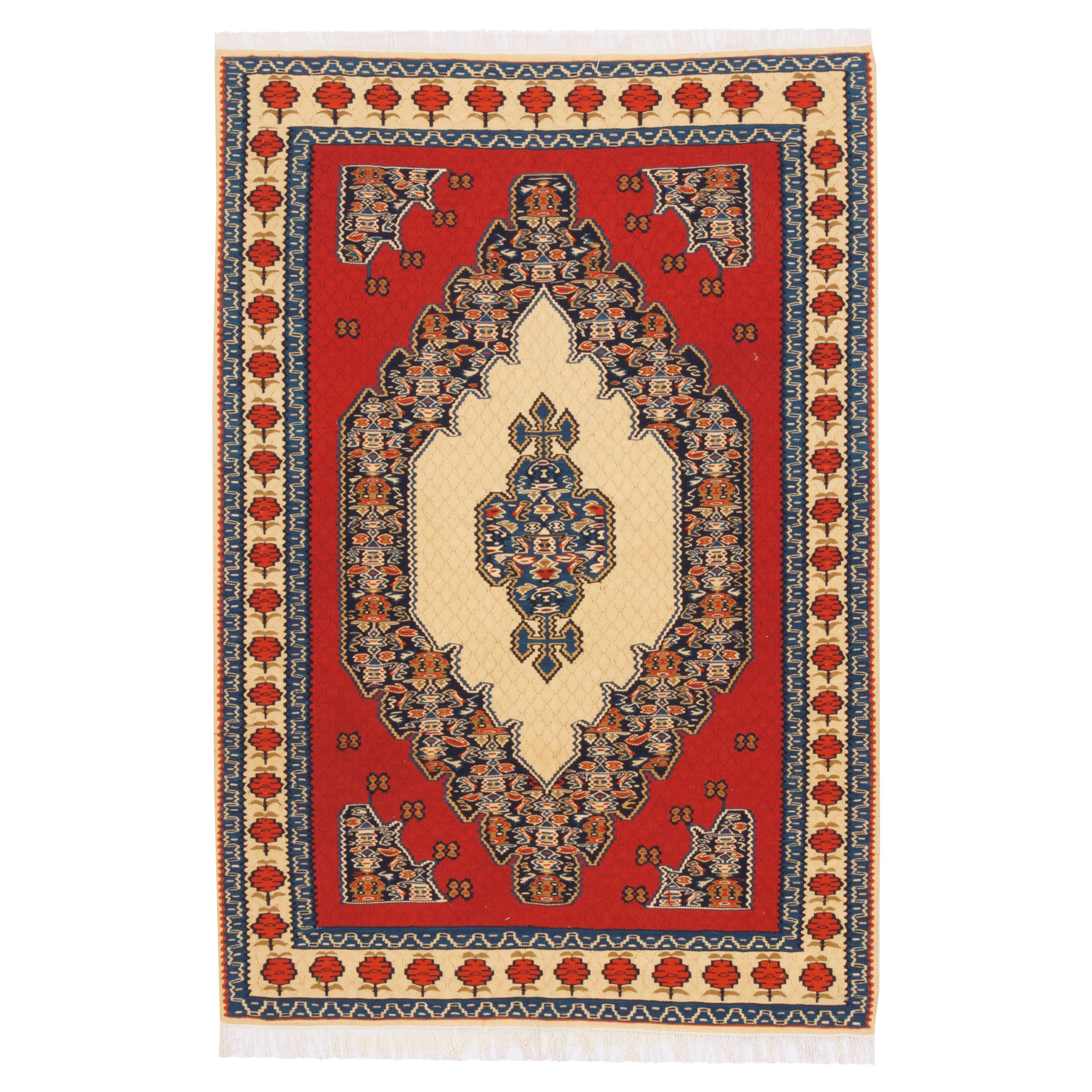 Sirjan Handmade Kilim — Lachak Toranj | Full Wool | 104 × 154 cm | SKU 40101204