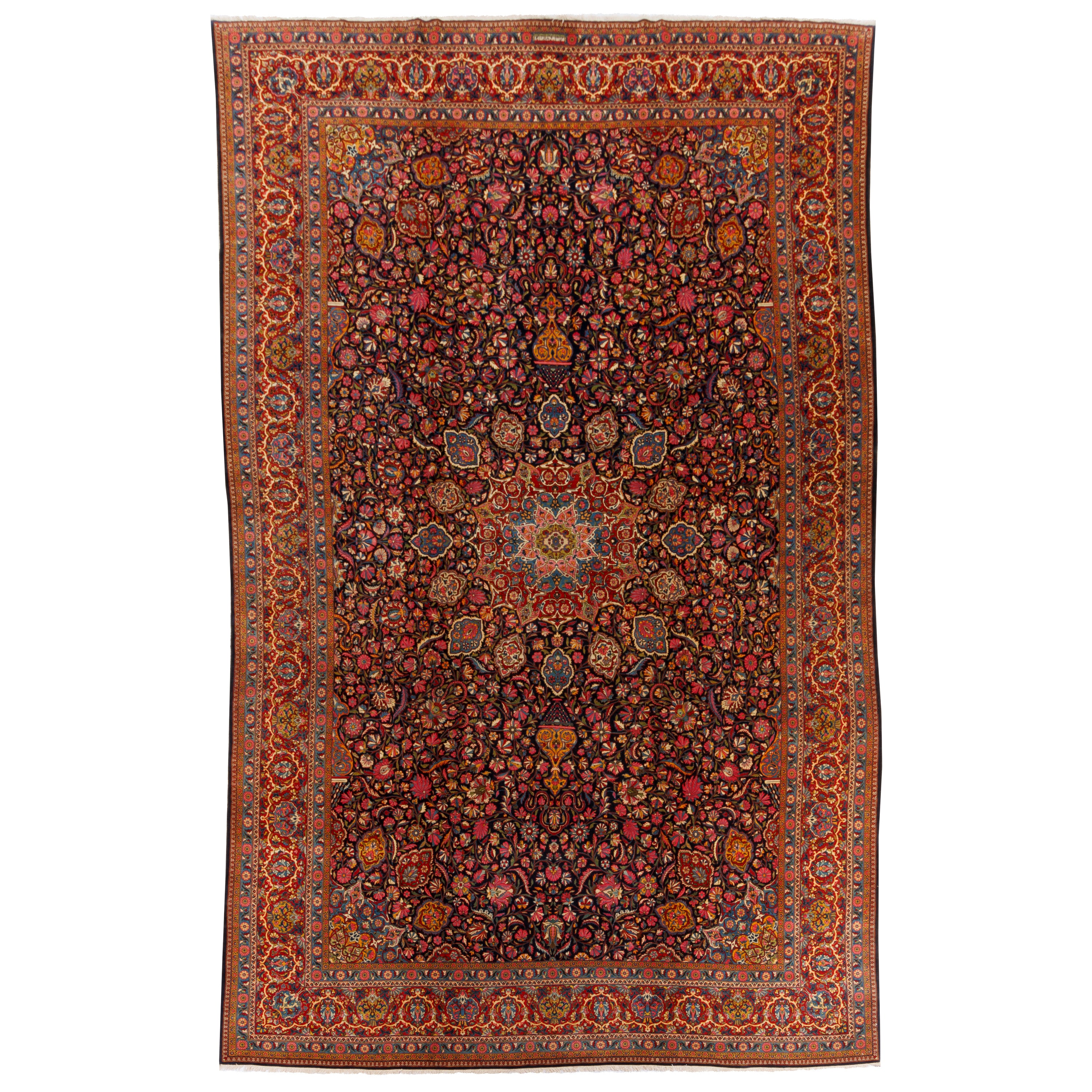 Kashan Handmade Carpet — Lachak Toranj | Wool / Cotton Warp | 327 × 525 cm | SKU 11700694
