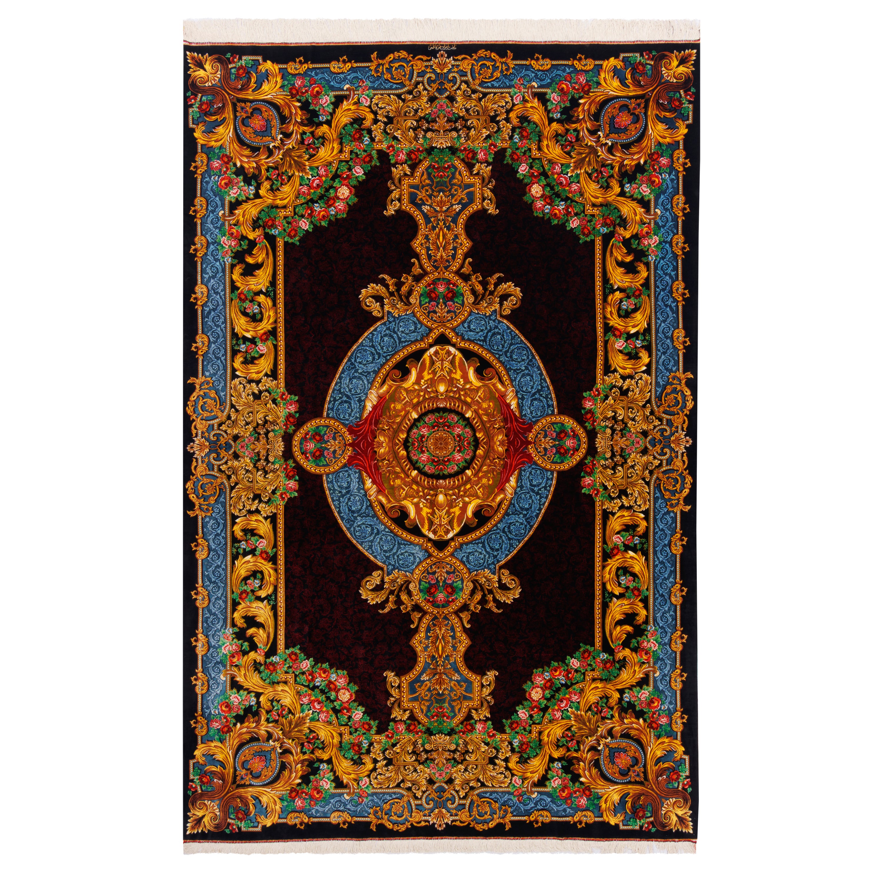 Qom Handmade Carpet — Lachak Toranj | Full Silk | 200 × 300 cm | SKU 10601081