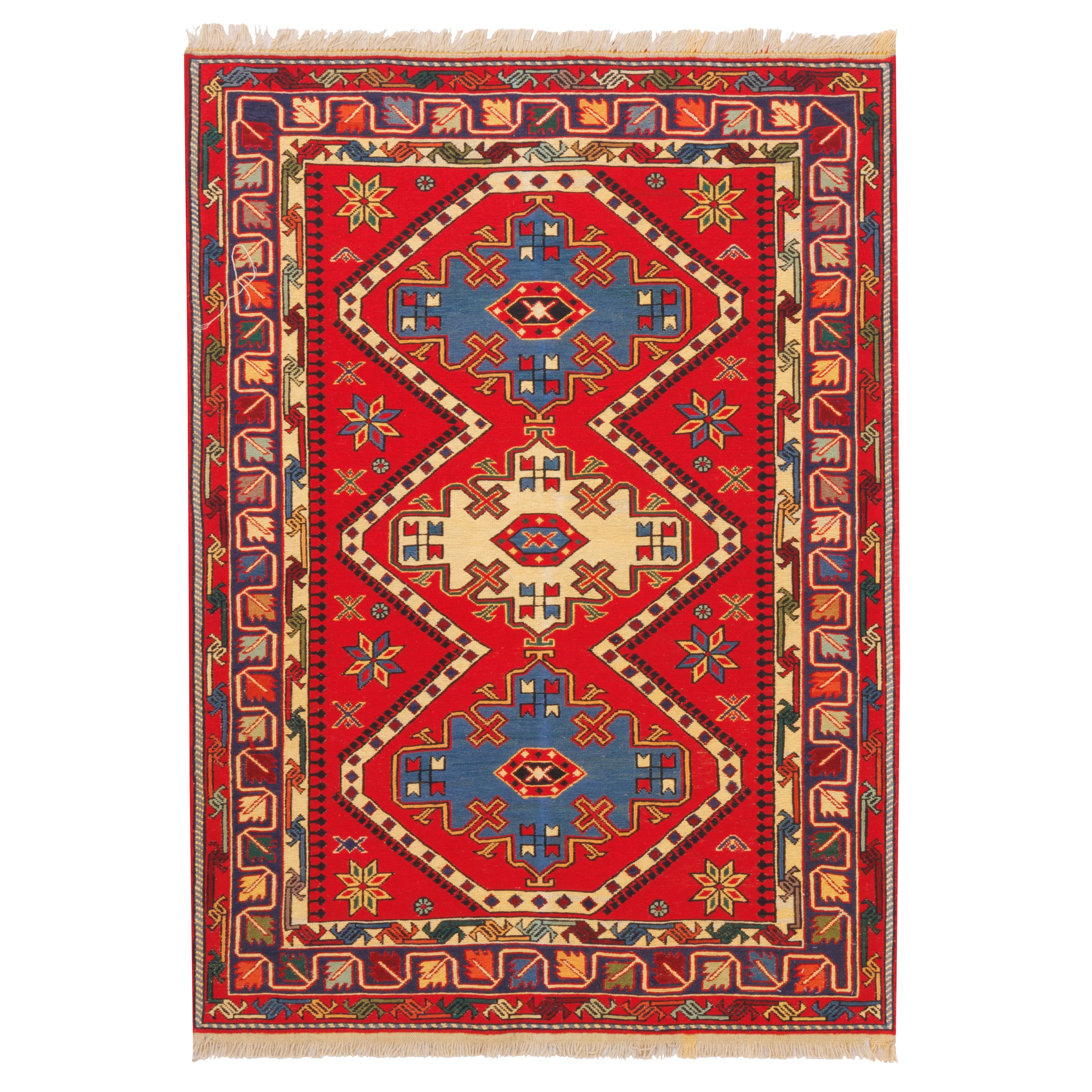 Sirjan Handmade Kilim — Sarasar | Full Wool | 110 × 153 cm | SKU 40101248