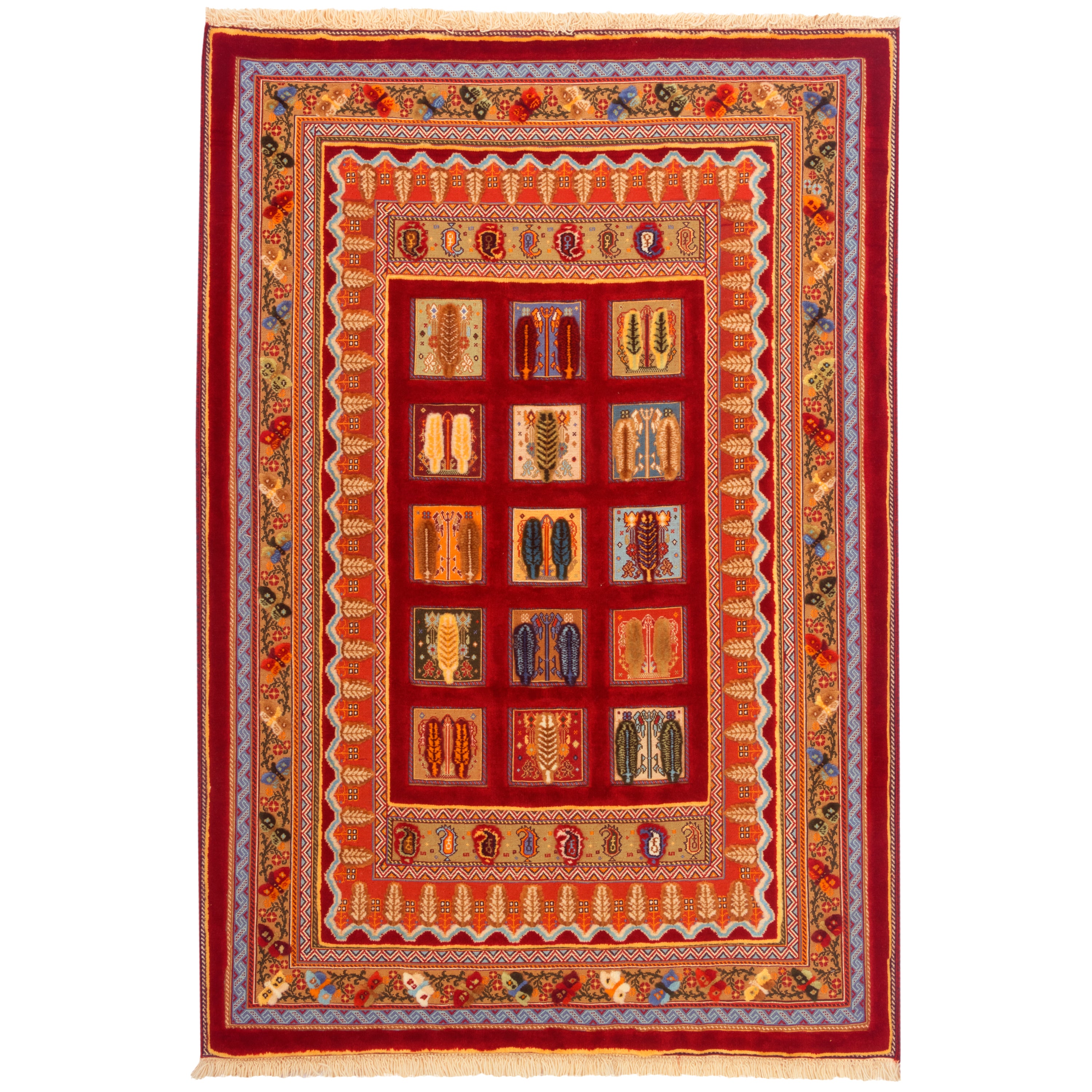 Sirjan Handmade Kilim Carpet — Kheshti | Full Wool | 110 × 165 cm | SKU 40100292