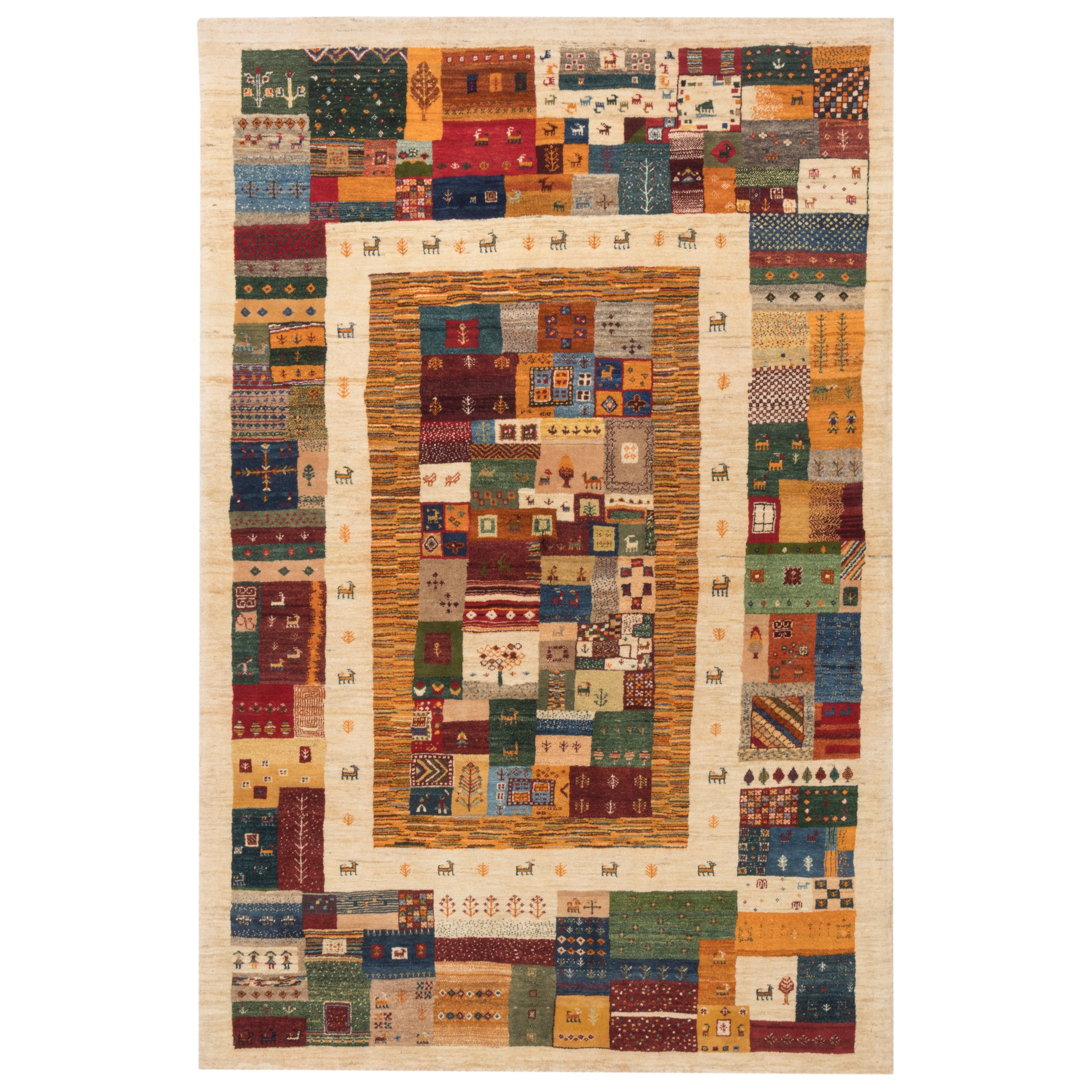 Shiraz Handmade Gabbeh — Sarasar | Full Wool | 147 × 223 cm | SKU 50301149