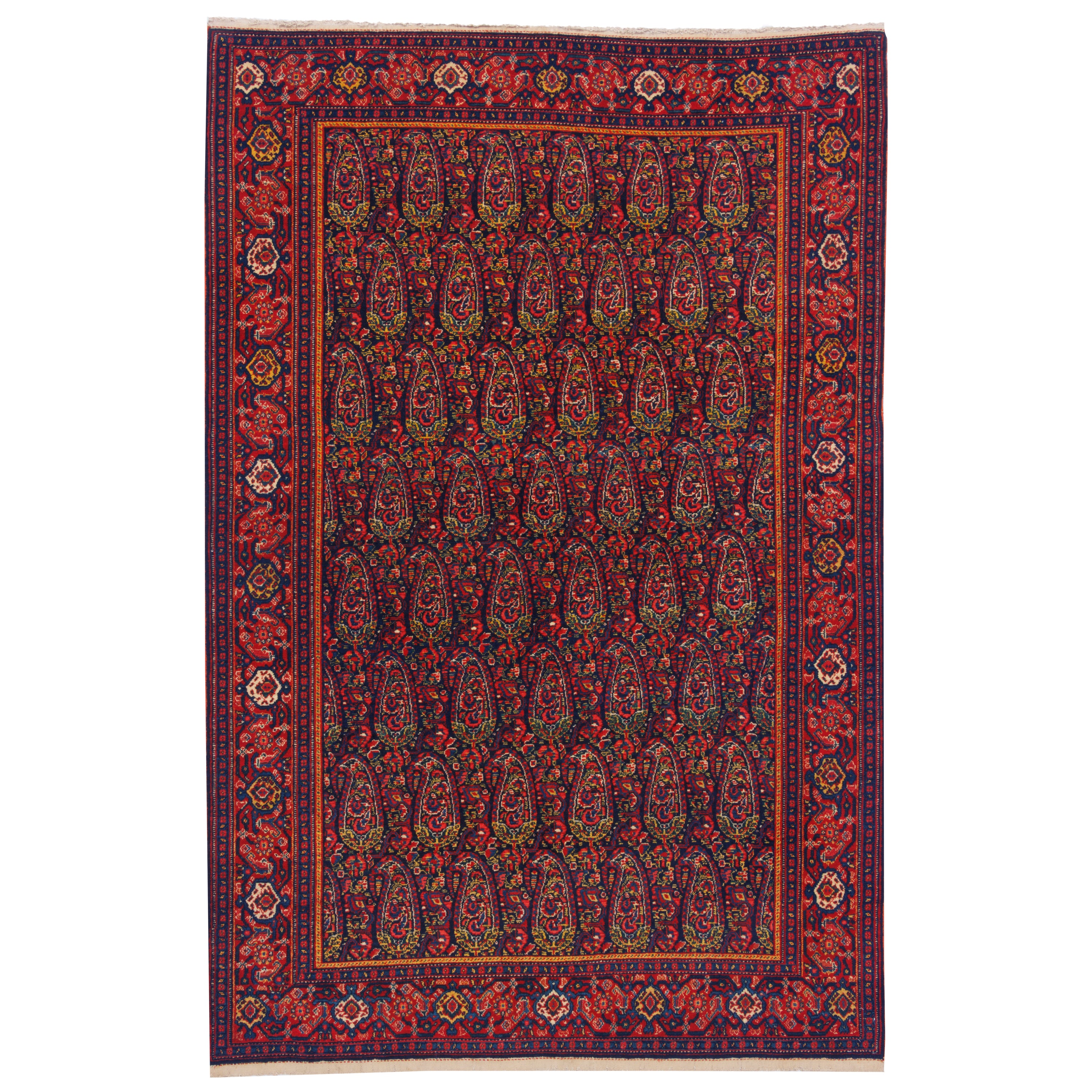 Sanandaj Handmade Carpet — Sarasar | Wool / Cotton Warp | 135 × 203 cm | SKU 10200018