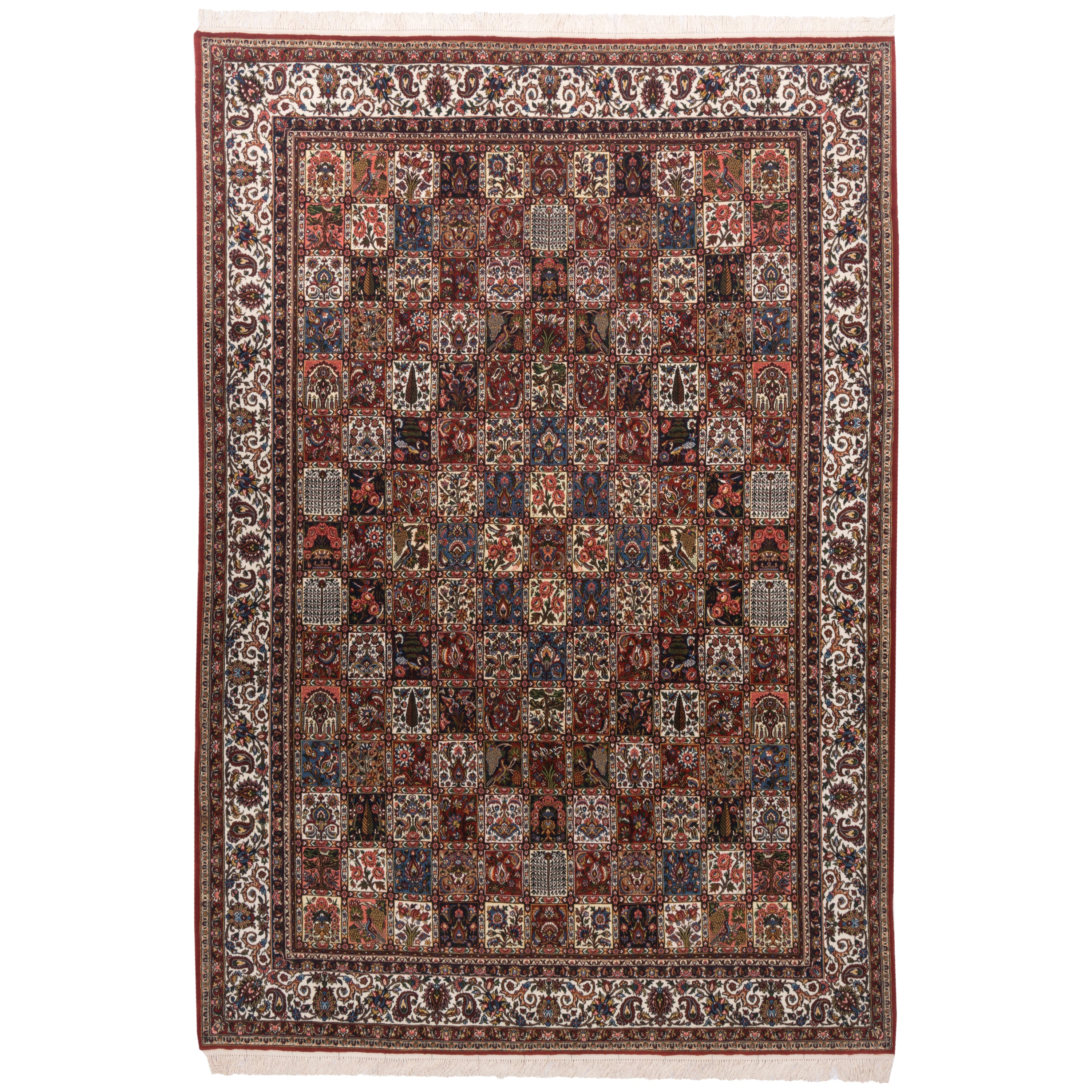 Tabriz Handmade Carpet — Kheshti | Wool / Silk Warp | 213 × 308 cm | SKU 10600970