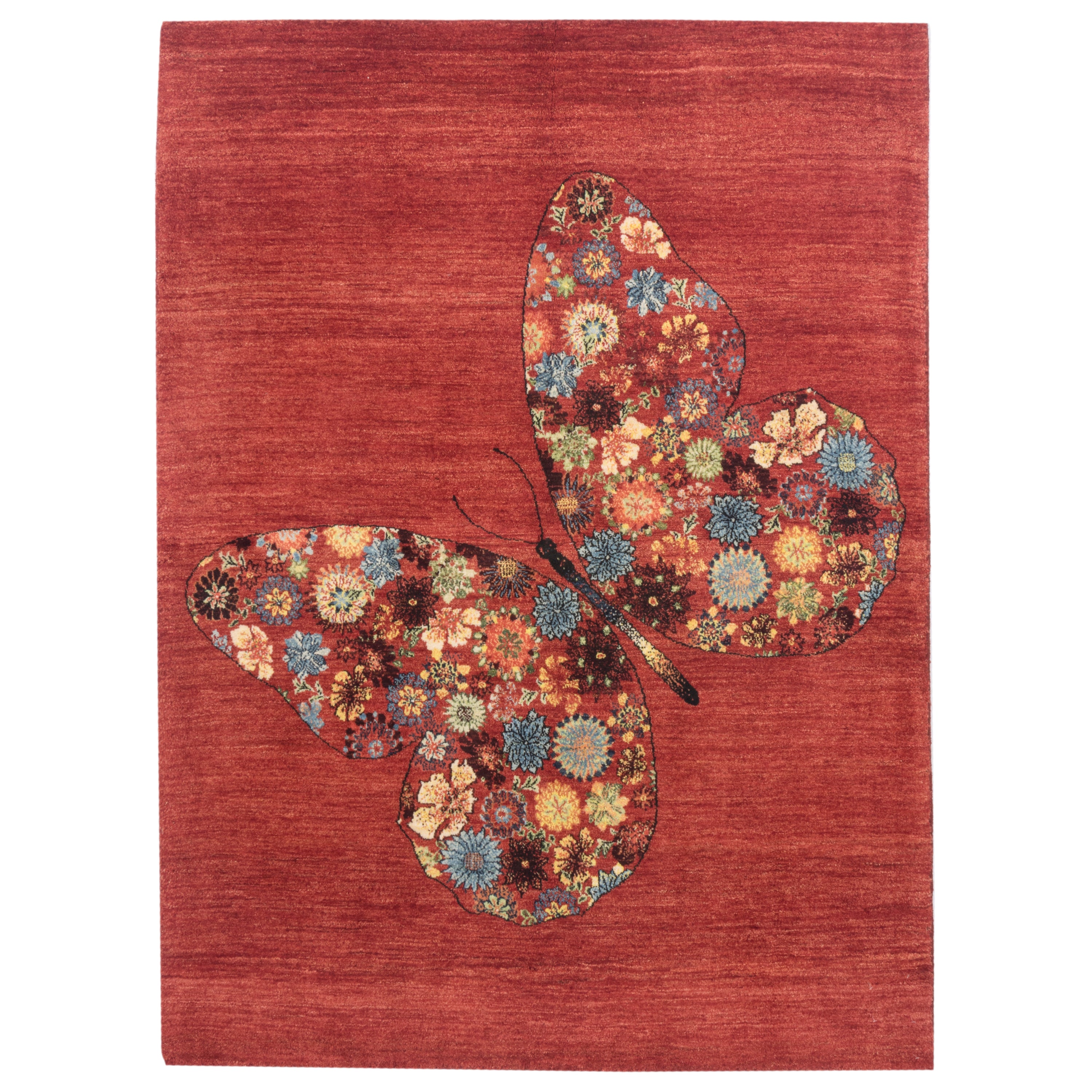 Shiraz Handmade Gabbeh — Sarasar | Full Wool | 155 × 210 cm | SKU 50301156