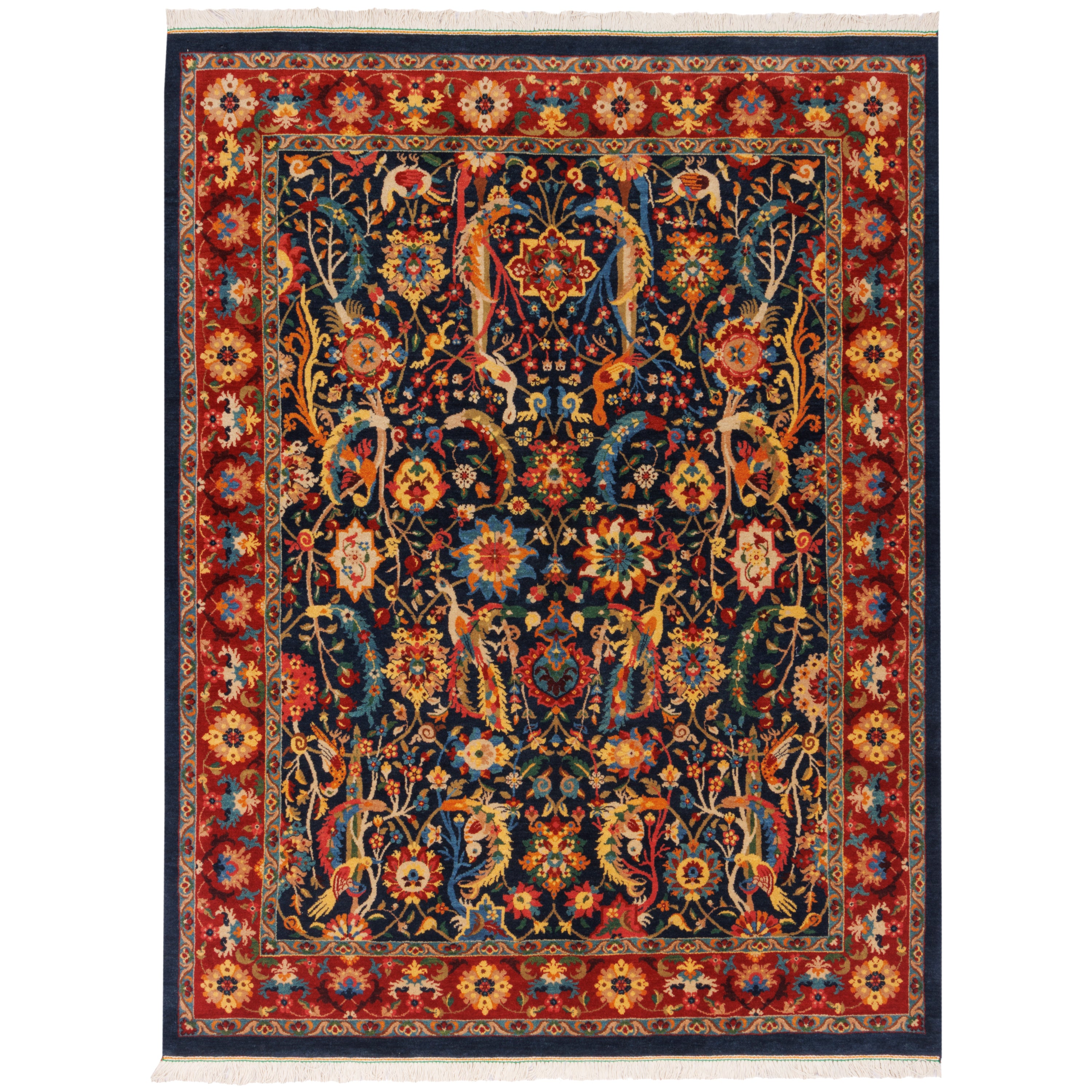 Varamin Handmade Carpet — Afshan | Wool / Cotton Warp | 170 × 220 cm | SKU 10300928