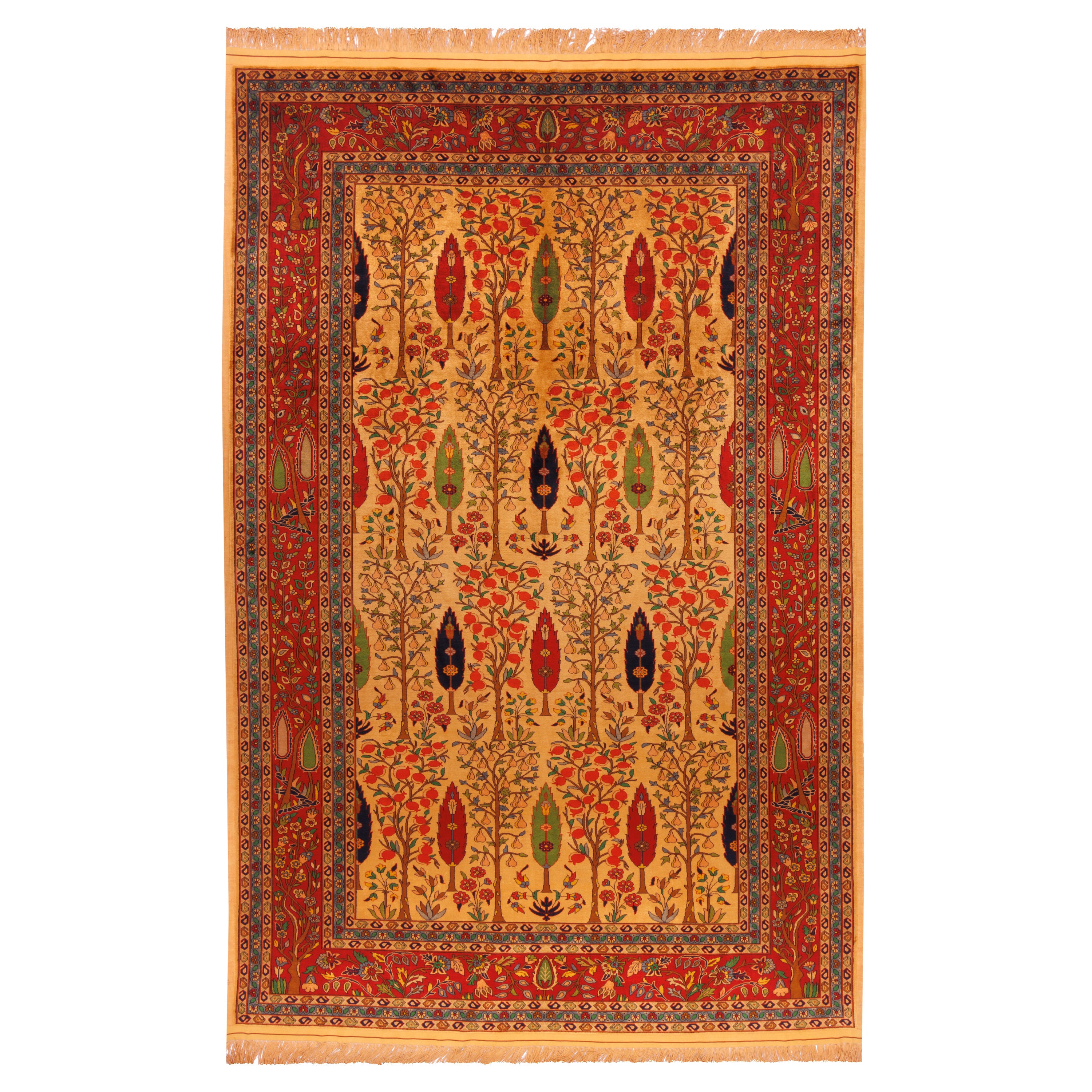 Sarakhs Handmade Carpet — Sarasar | Full Silk | 200 × 310 cm | SKU 10601079