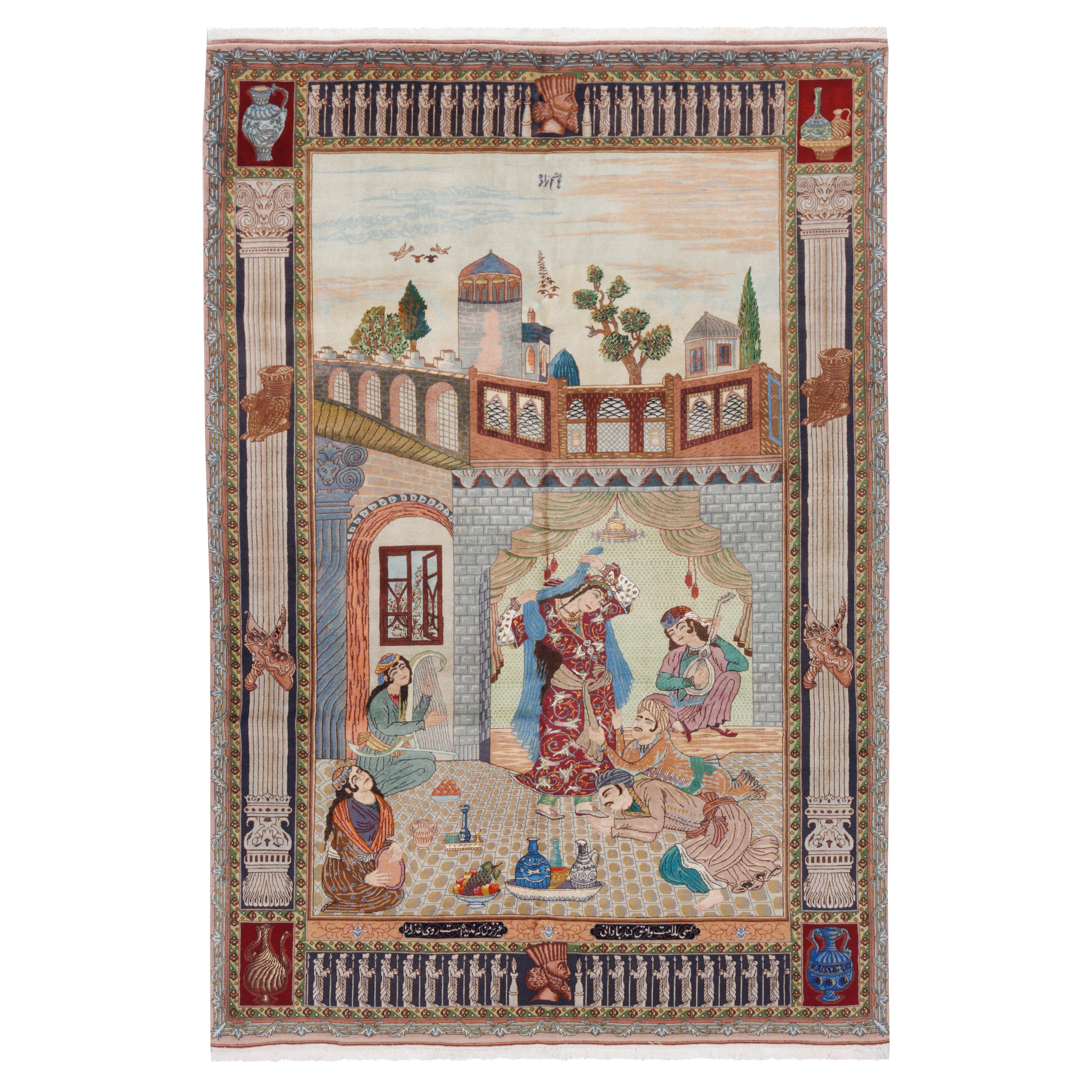 Tabriz Handmade Carpet — Sarasar | Silk Pile / Silk Warp | 175 × 255 cm | SKU 10400088