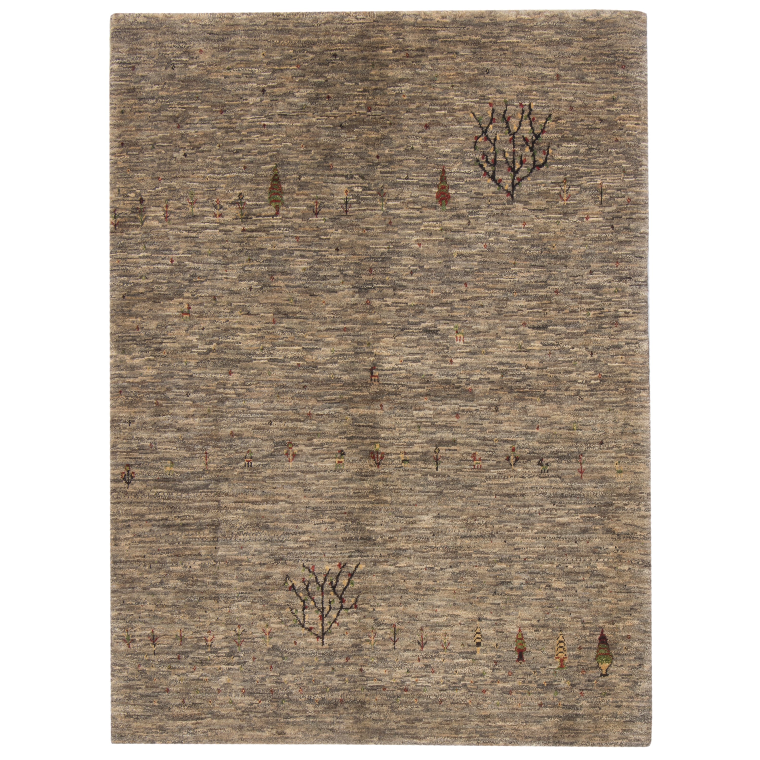 Shiraz Handmade Gabbeh — Sarasar | Full Wool | 124 × 169 cm | SKU 50201166