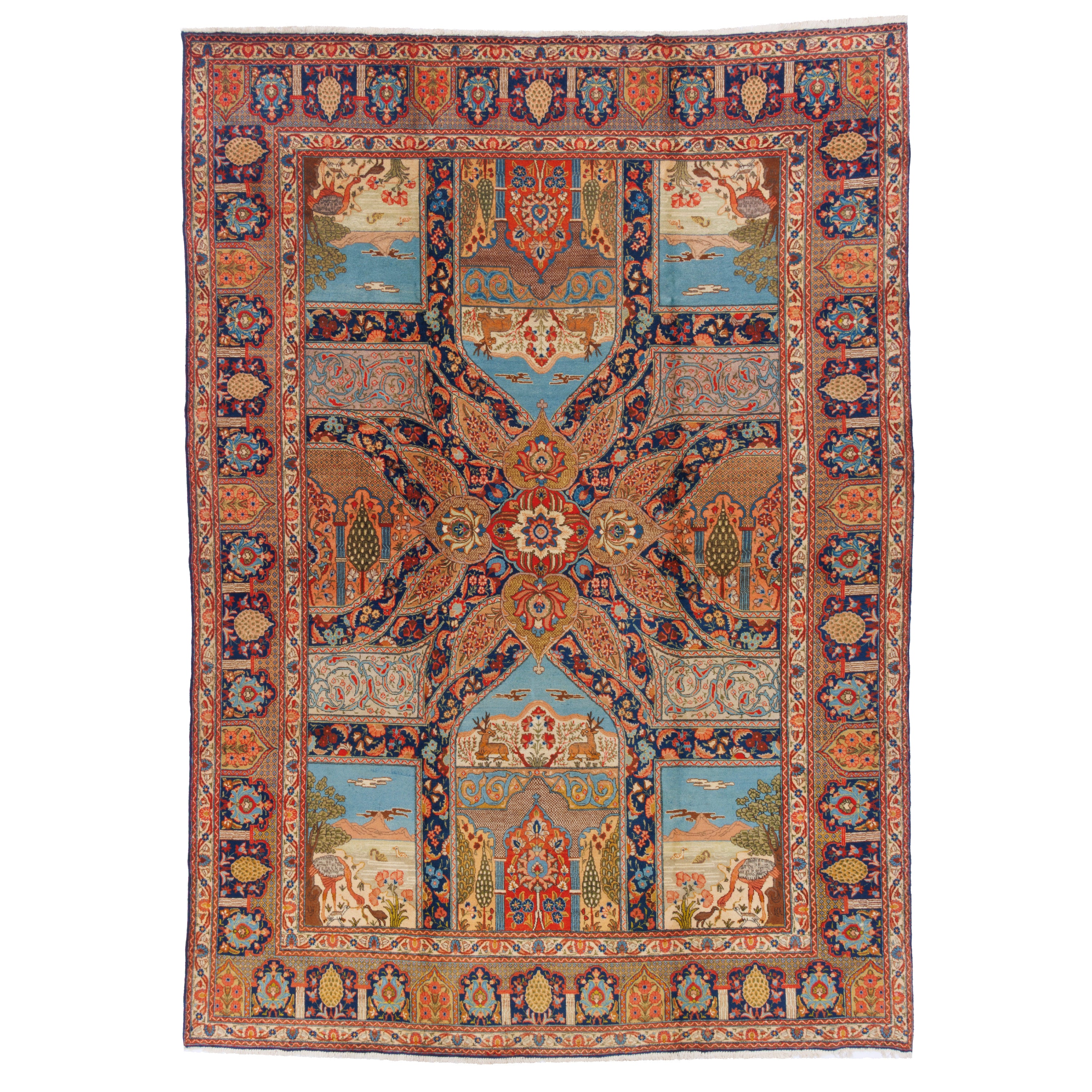 Tabriz Handmade Carpet — Toranj-dar | Wool / Cotton Warp | 280 × 390 cm | SKU 11000117