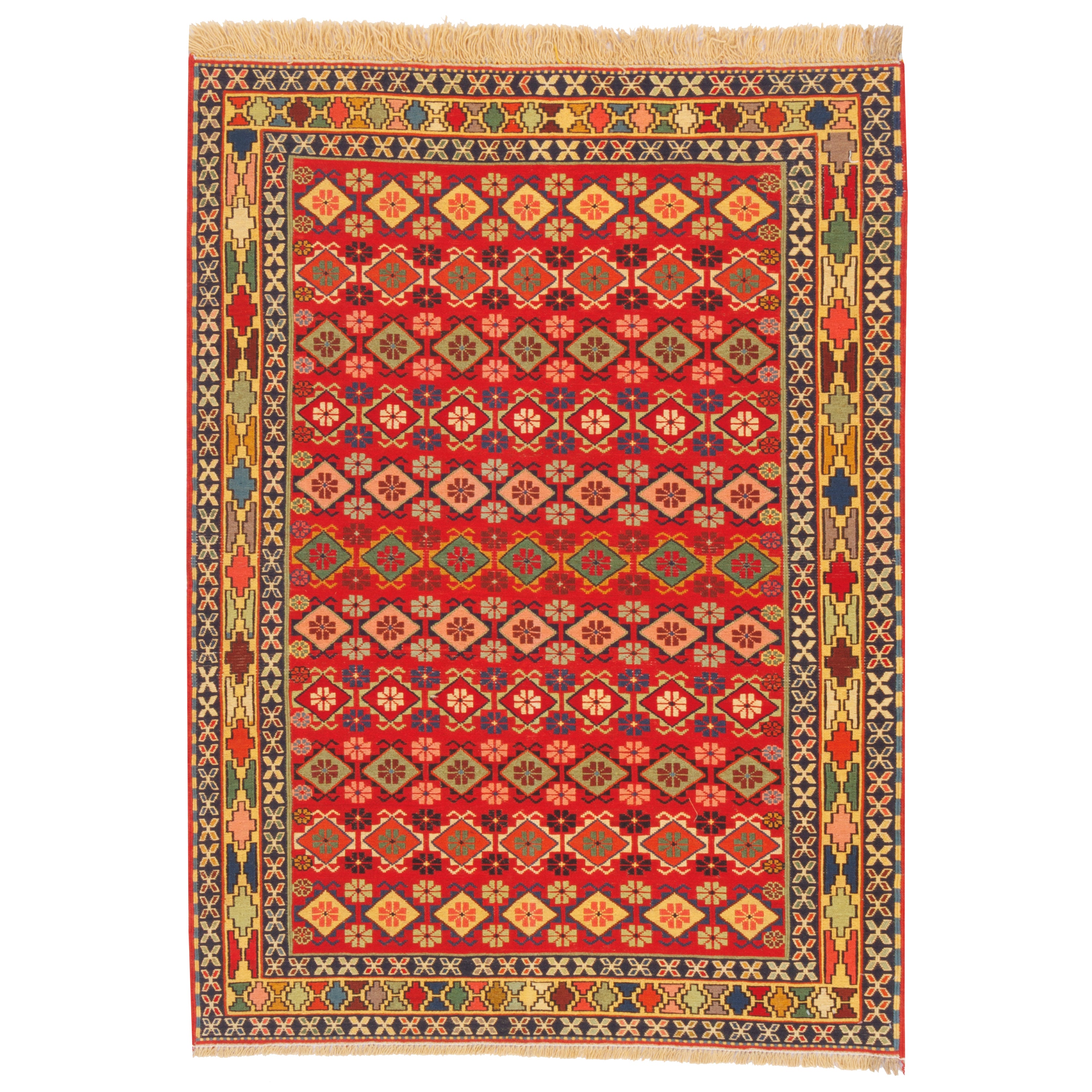 Sirjan Handmade Kilim — Sarasar | Full Wool | 109 × 145 cm | SKU 40101221