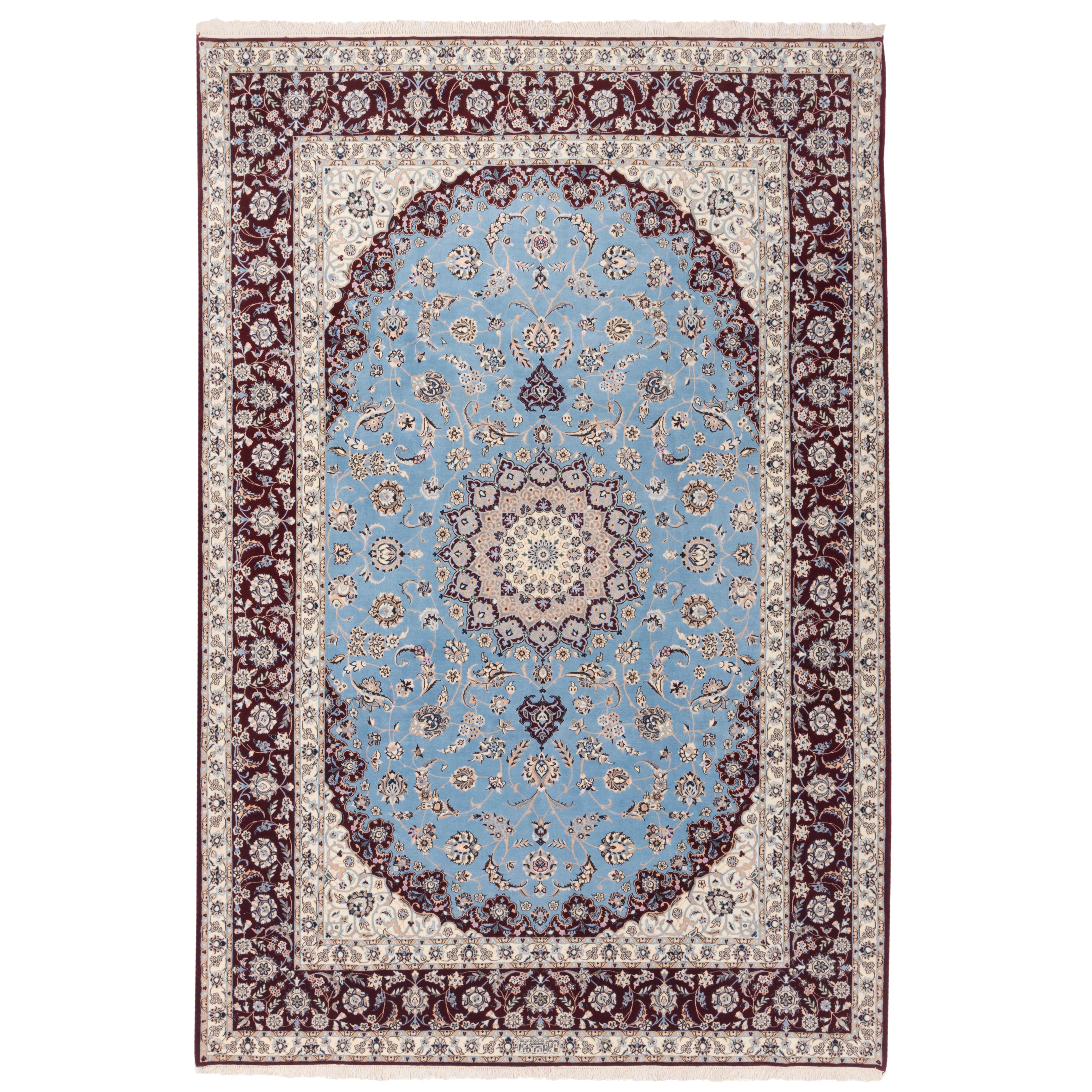 Nain Handmade Carpet — Lachak Toranj | Silk Pile / Wool Warp | 213 × 316 cm | SKU 10601010