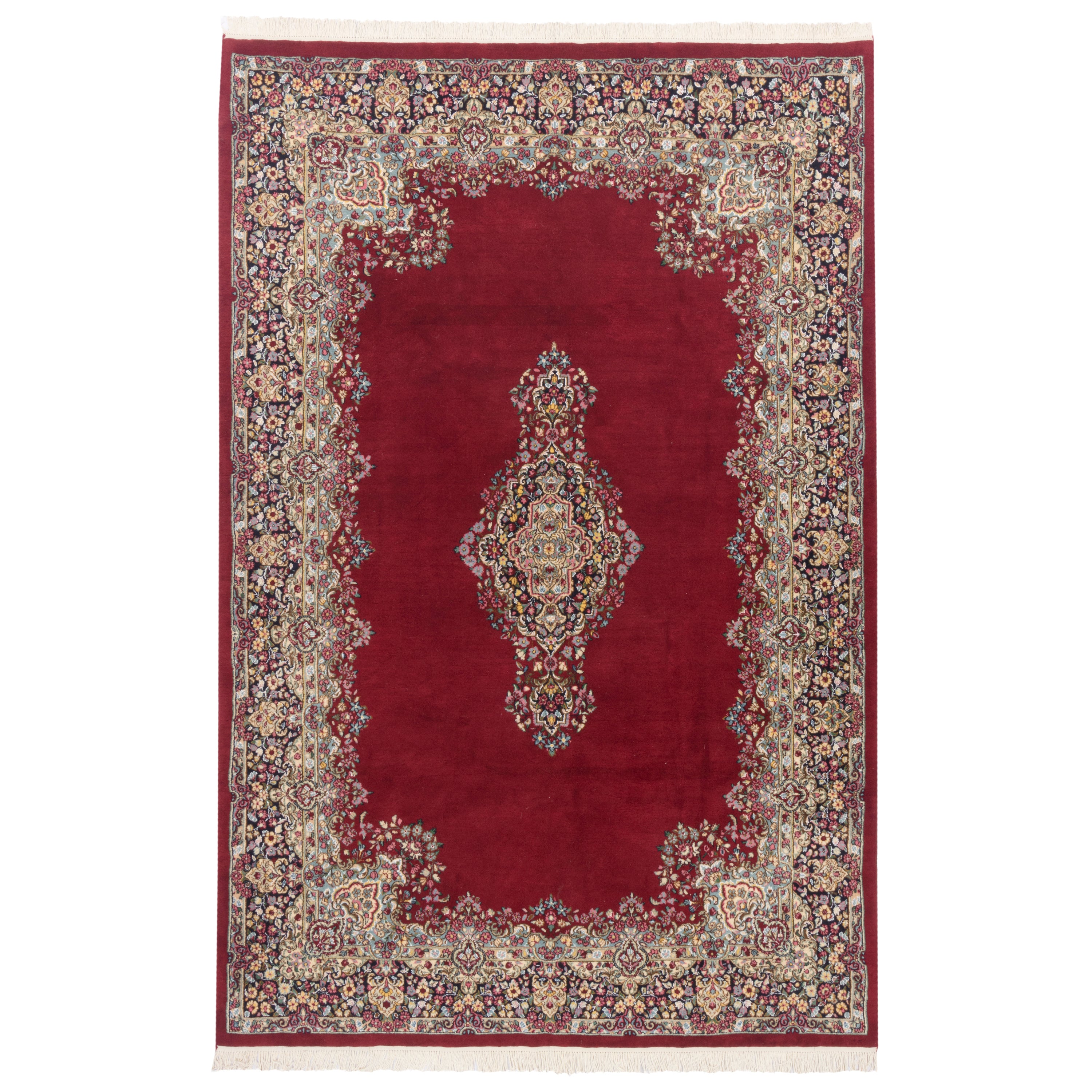 Kerman Handmade Carpet — Lachak Toranj | Silk Pile / Wool Warp | 198 × 302 cm | SKU 10501018