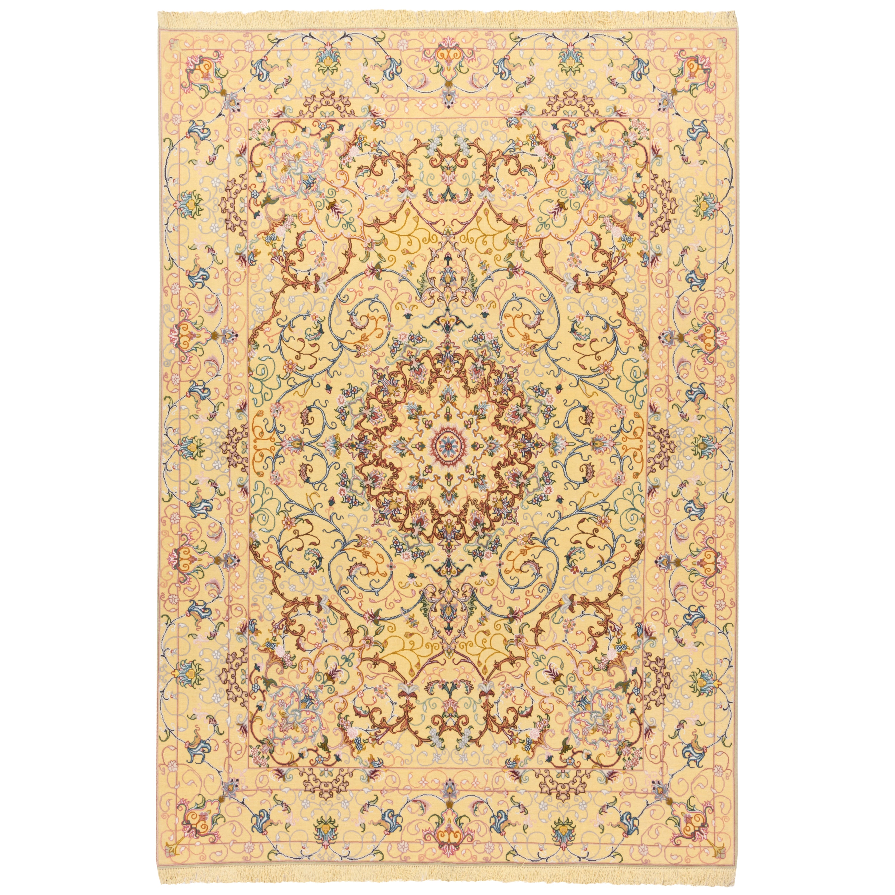 Tabriz Handmade Carpet — Lachak Toranj | Silk Pile / Cotton Warp | 200 × 287 cm | SKU 10500965