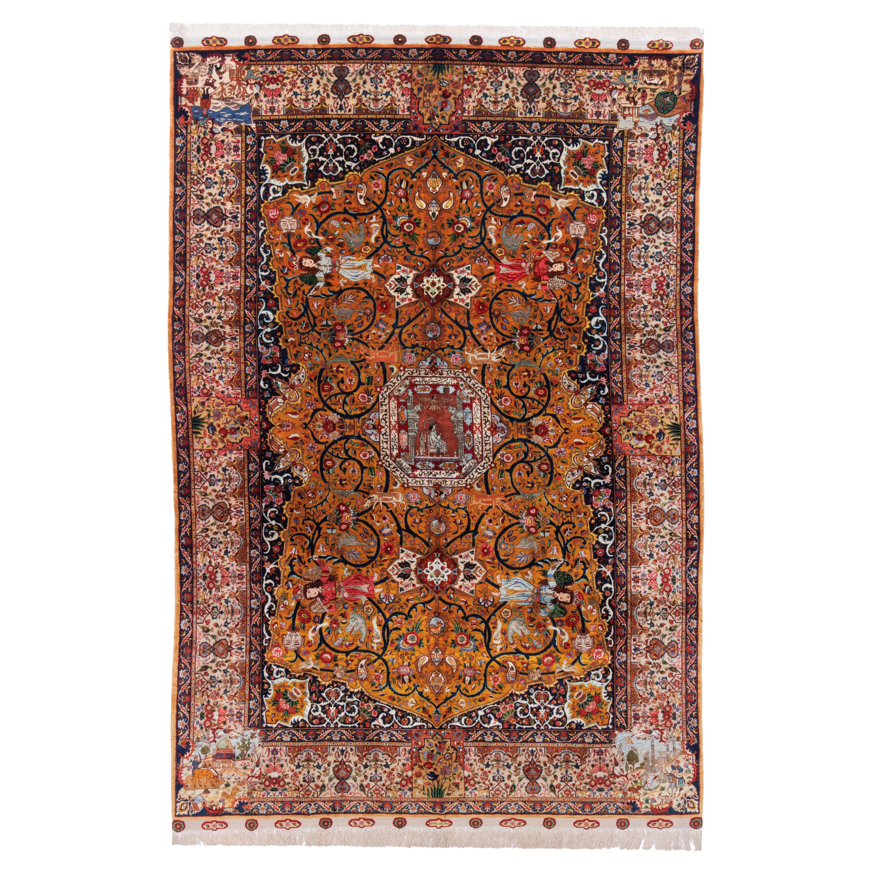 Tabriz Handmade Carpet — Lachak Toranj | Full Silk | 200 × 288 cm | SKU 10500095