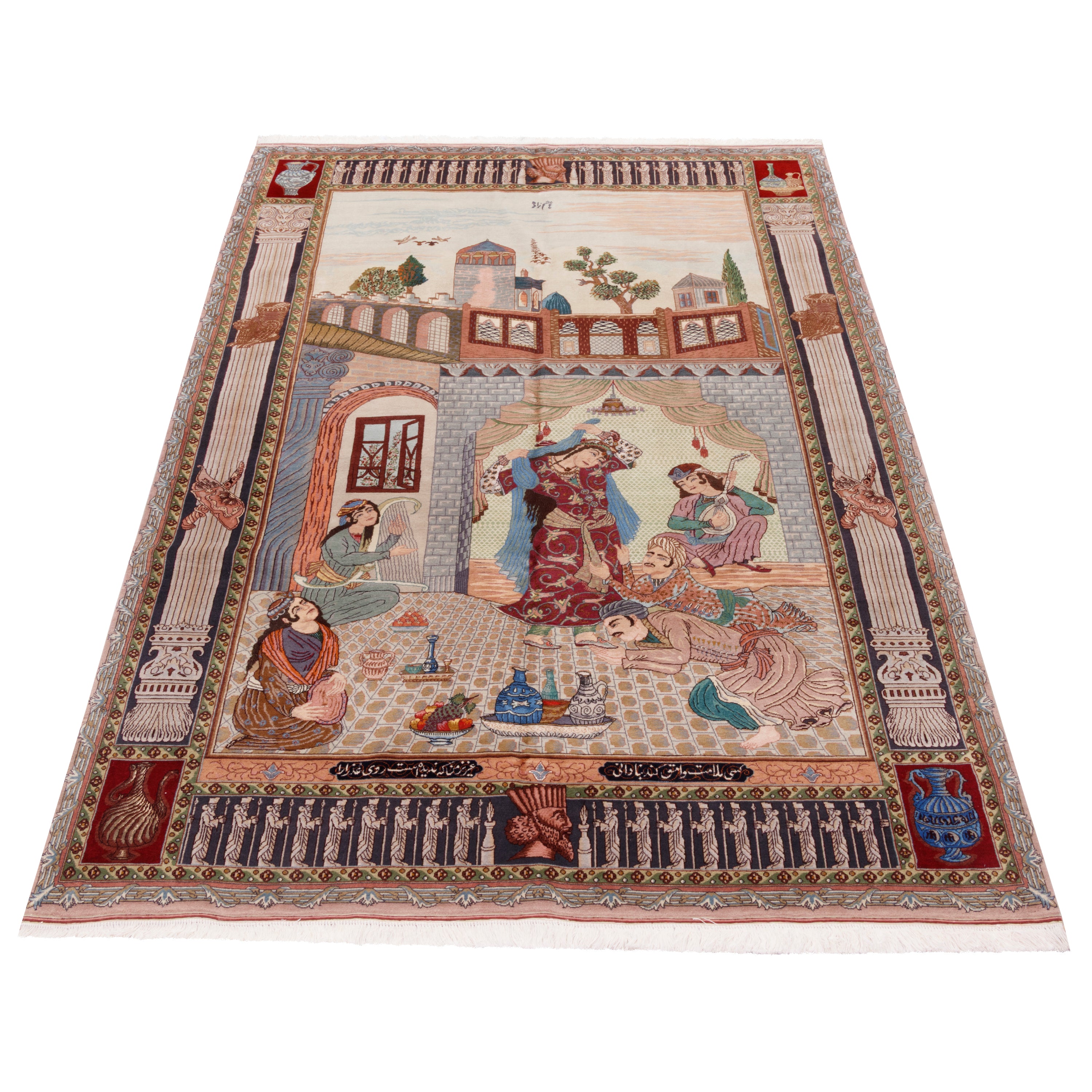 Tabriz Handmade Carpet — Sarasar | Silk Pile / Silk Warp | 175 × 255 cm | SKU 10400088
