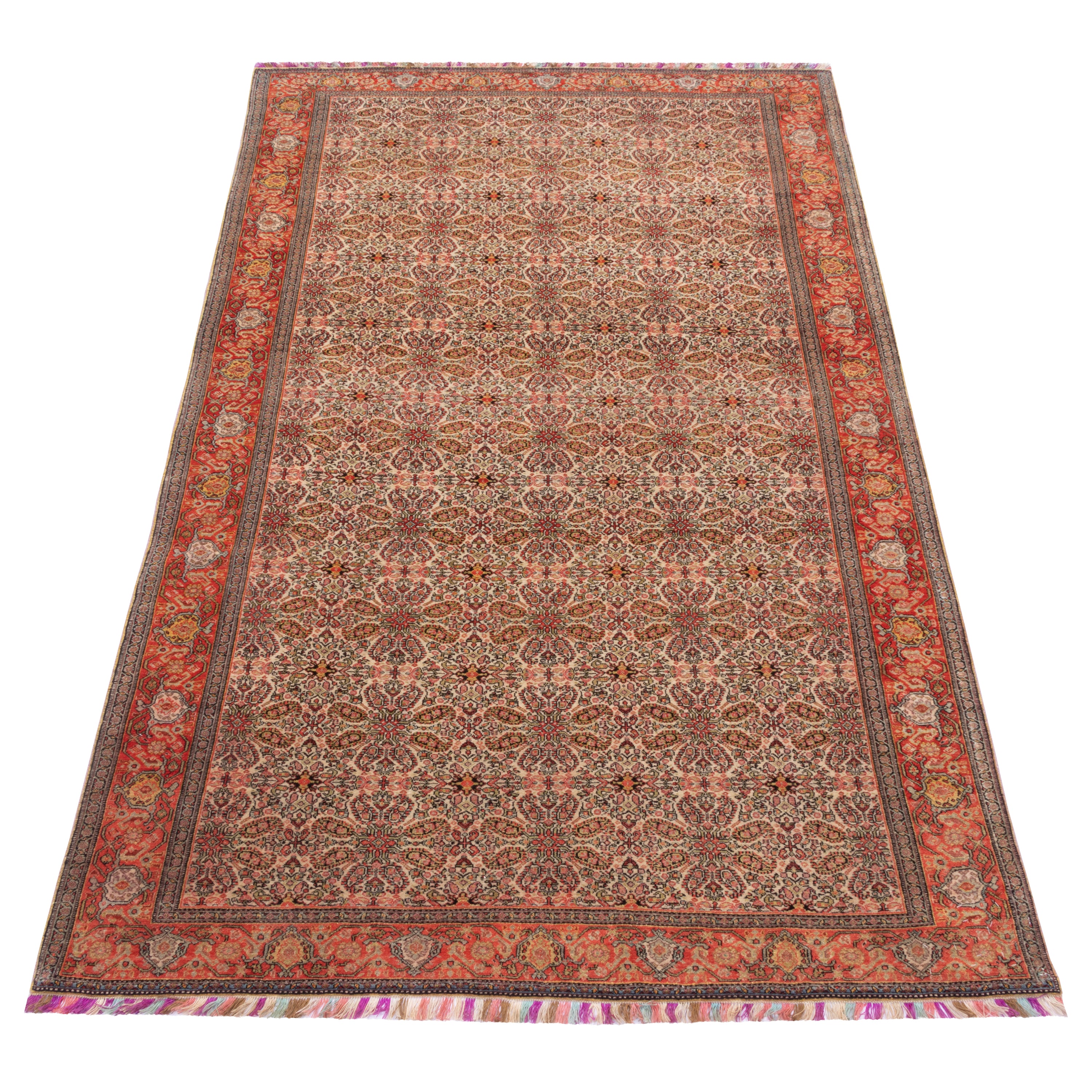 Sanandaj Handmade Carpet — Sarasar | Wool / Silk Warp | 126 × 200 cm | SKU 10200002