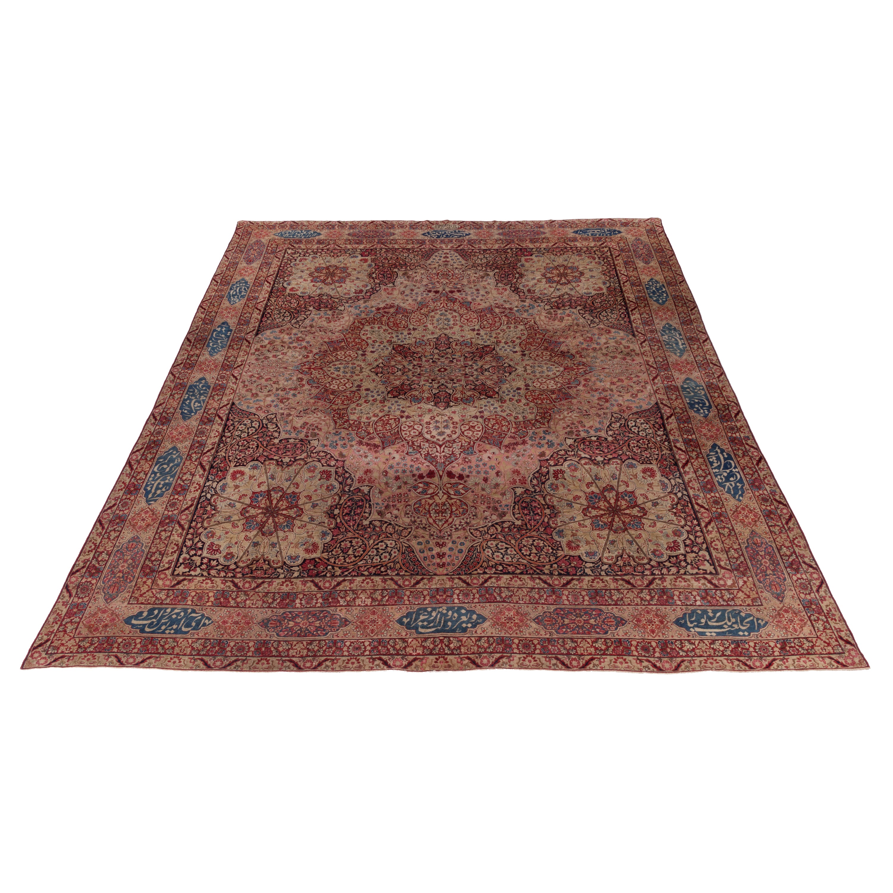 Kerman Handmade Carpet — Lachak Toranj | Wool / Cotton Warp | 380 × 476 cm | SKU 11800120