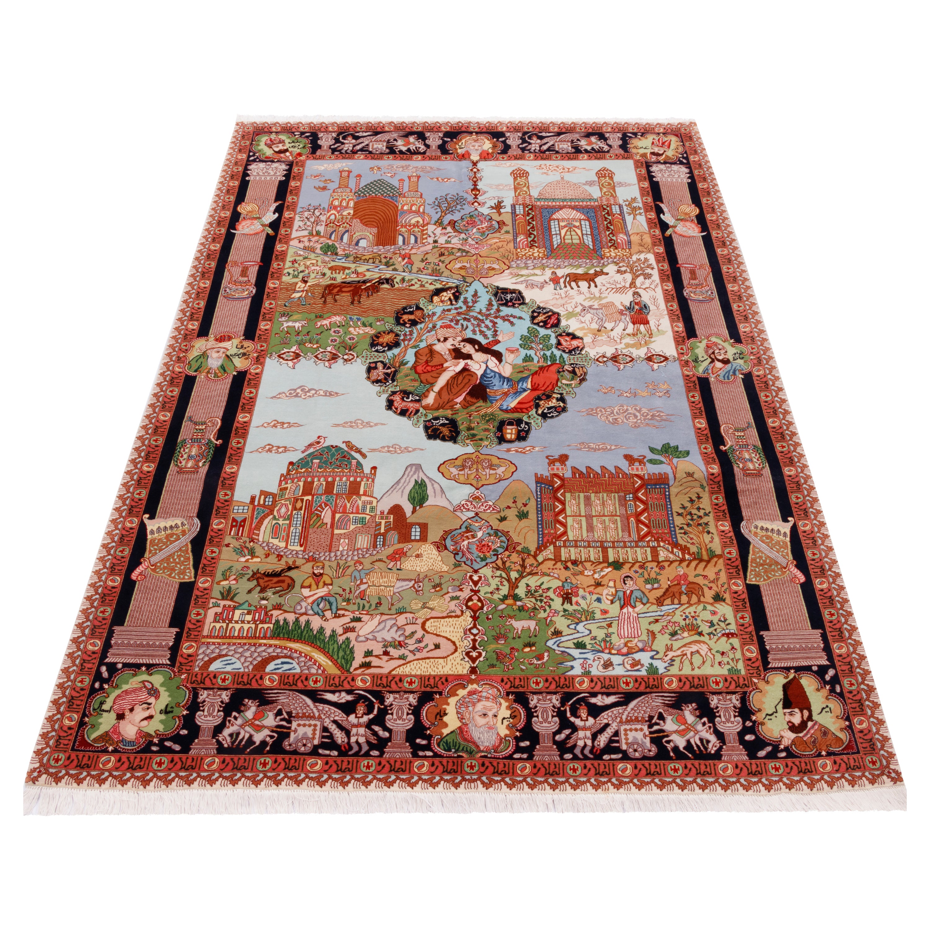 Tabriz Handmade Carpet — Sarasar | Silk Pile / Cotton Warp | 185 × 273 cm | SKU 10500079