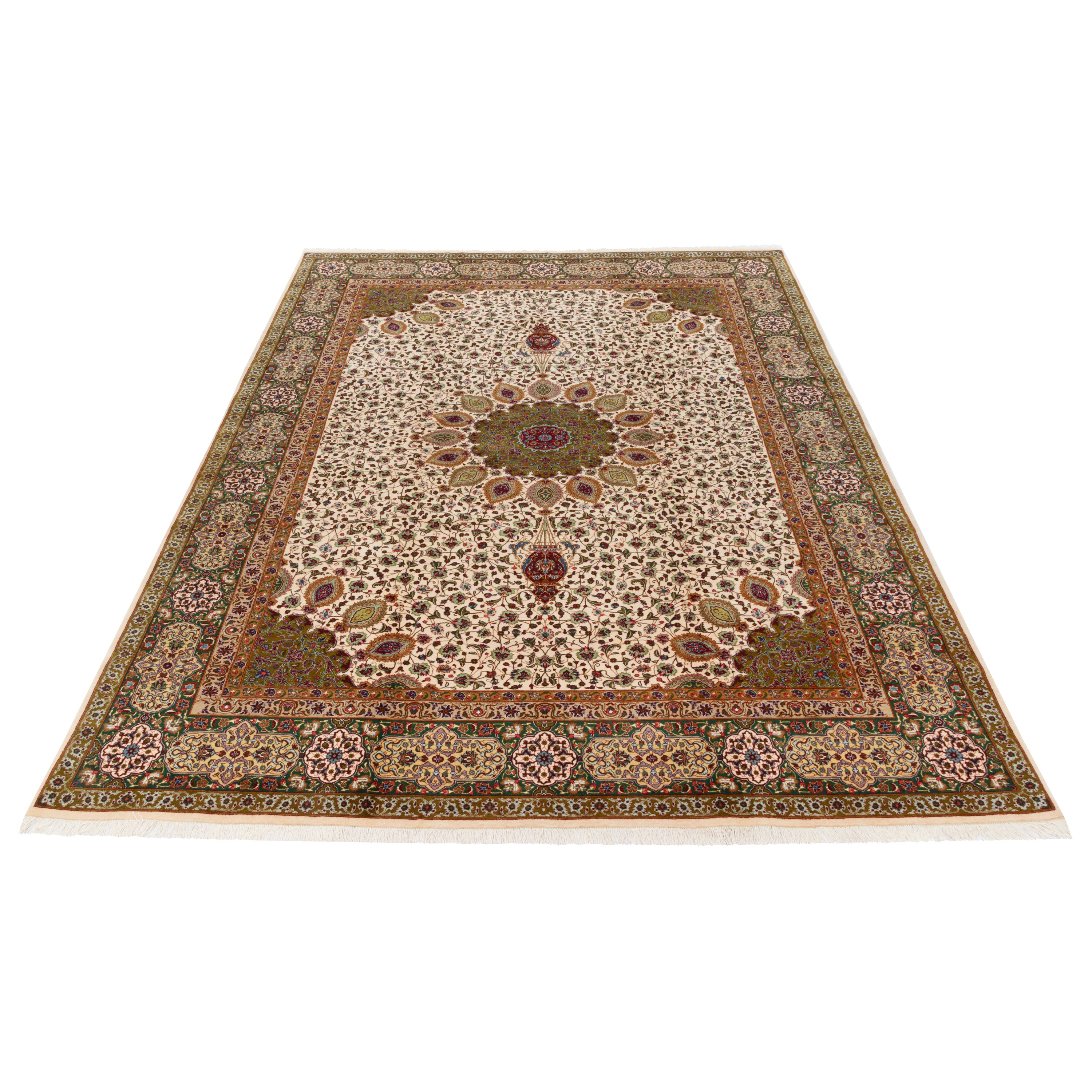 Tabriz Handmade Carpet — Lachak Toranj | Wool / Cotton Warp | 300 × 400 cm | SKU 11200145