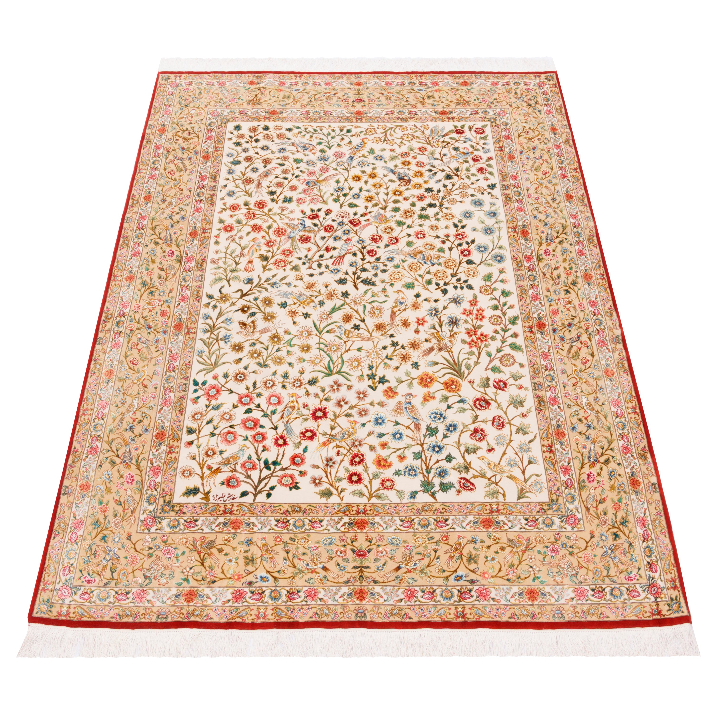 Tabriz Handmade Carpet — Sarasar | Silk Pile / Silk Warp | 150 × 210 cm | SKU 10300059