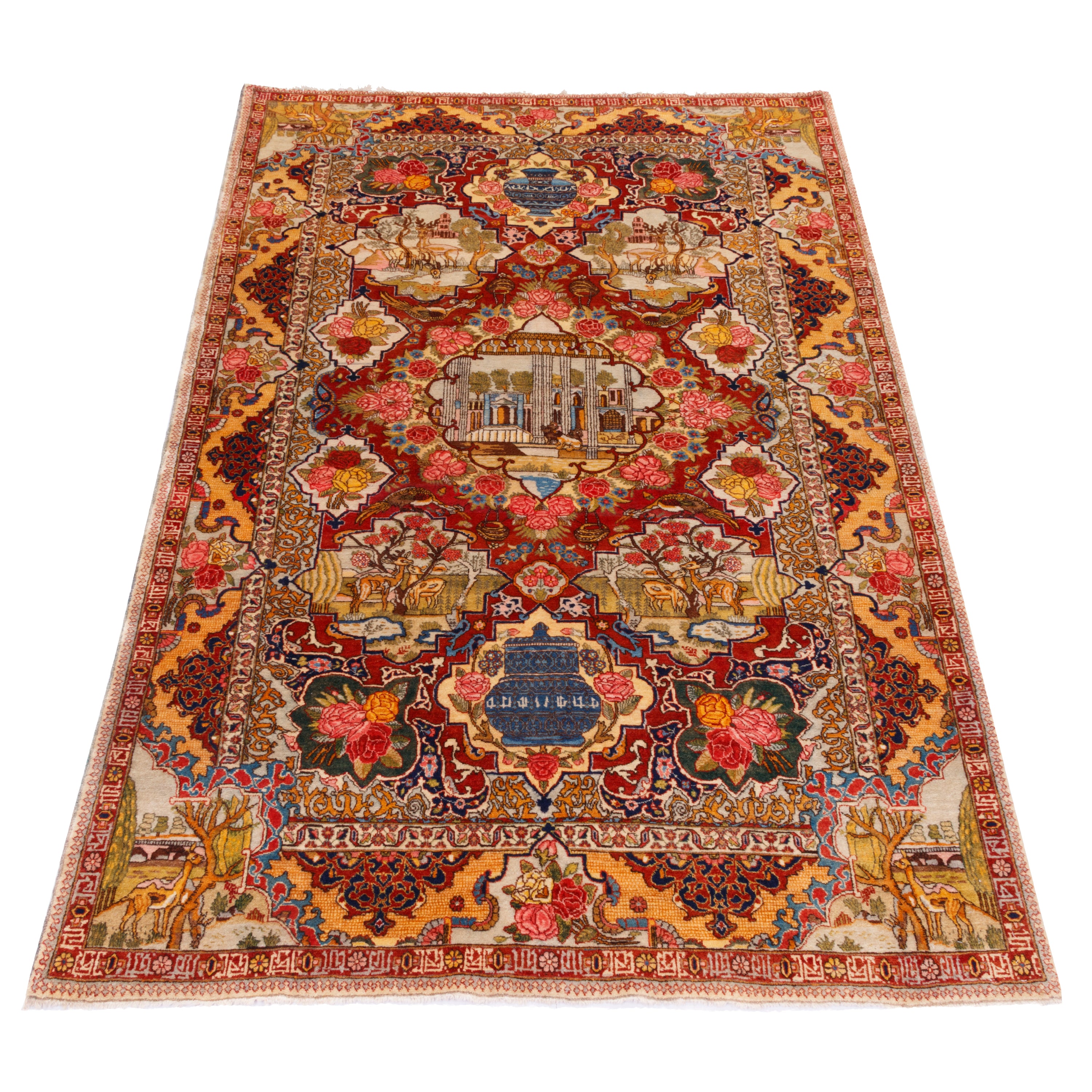 Tabriz Handmade Carpet — Toranj-dar | Wool / Cotton Warp | 140 × 210 cm | SKU 10200022