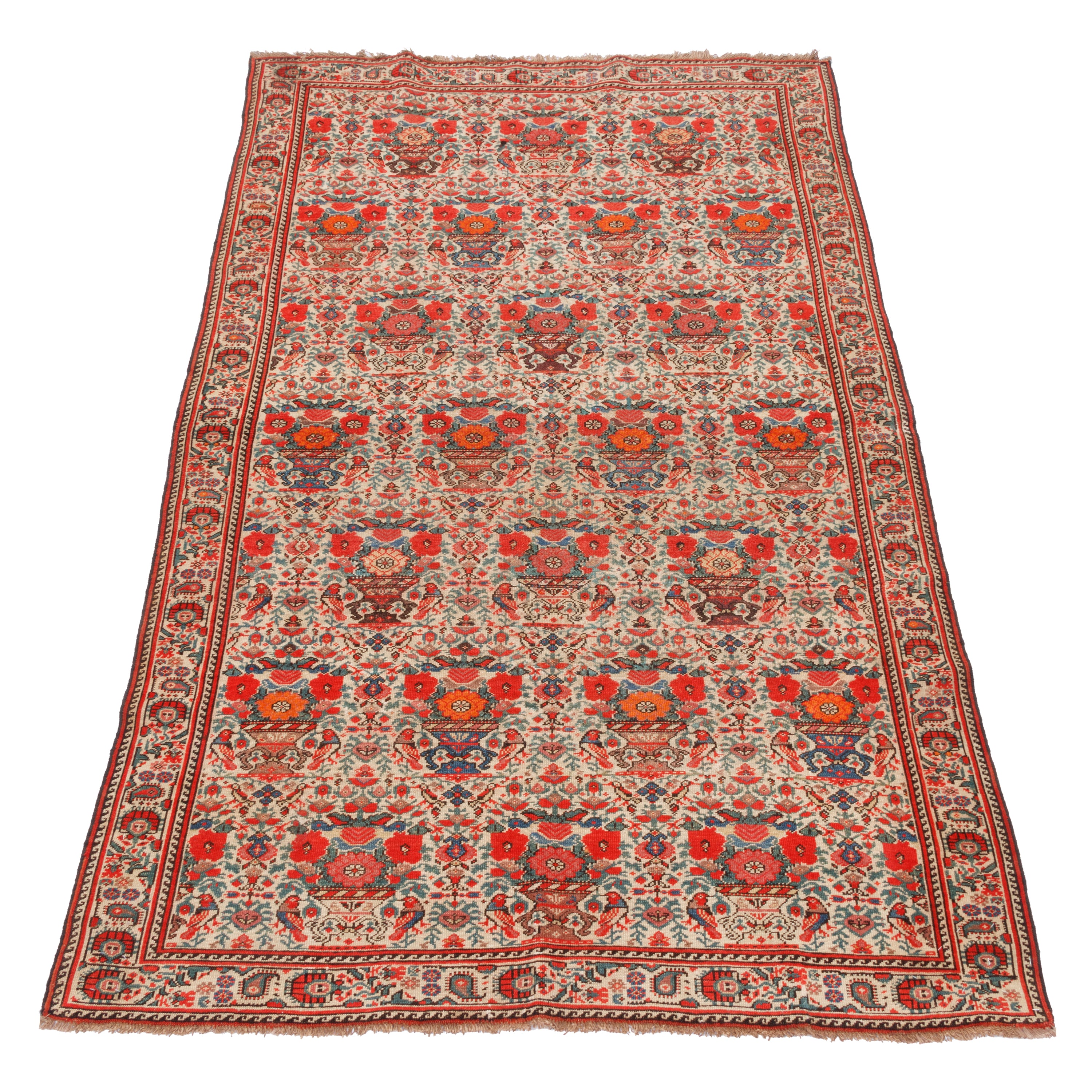 Farahan Handmade Carpet — Sarasar | Wool / Cotton Warp | 124 × 190 cm | SKU 10200033