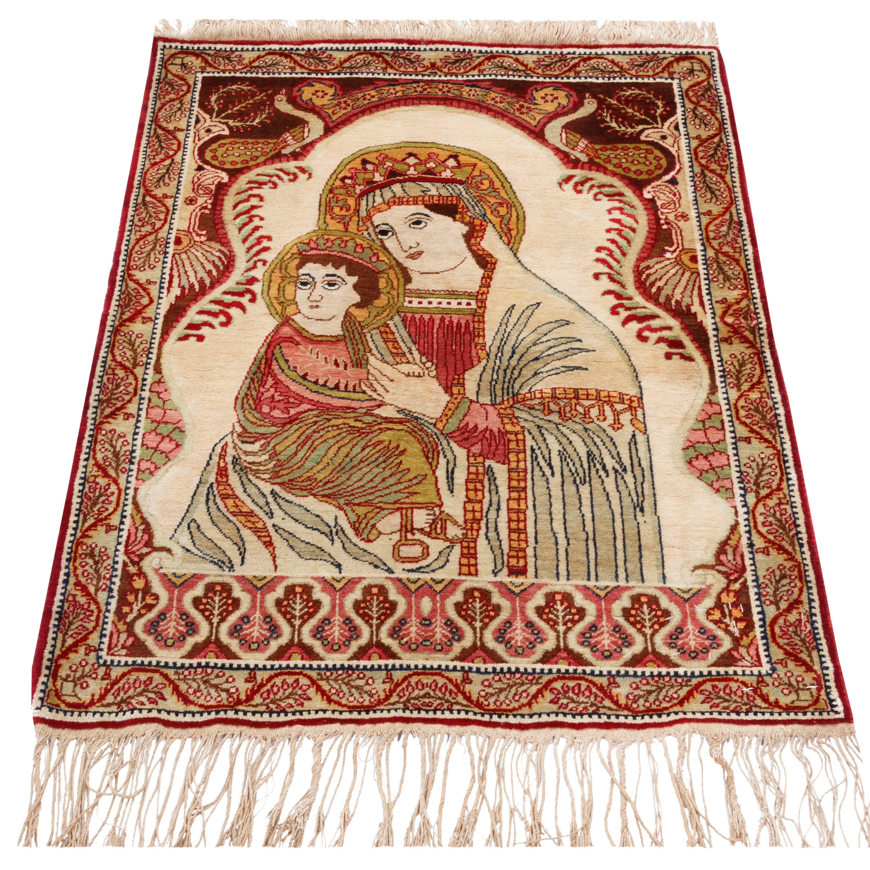 سجادة كاشان يدوية - ساراسار | صوف / سداة قطنية | 60 × 80 سم | رمز المنتج 10000073