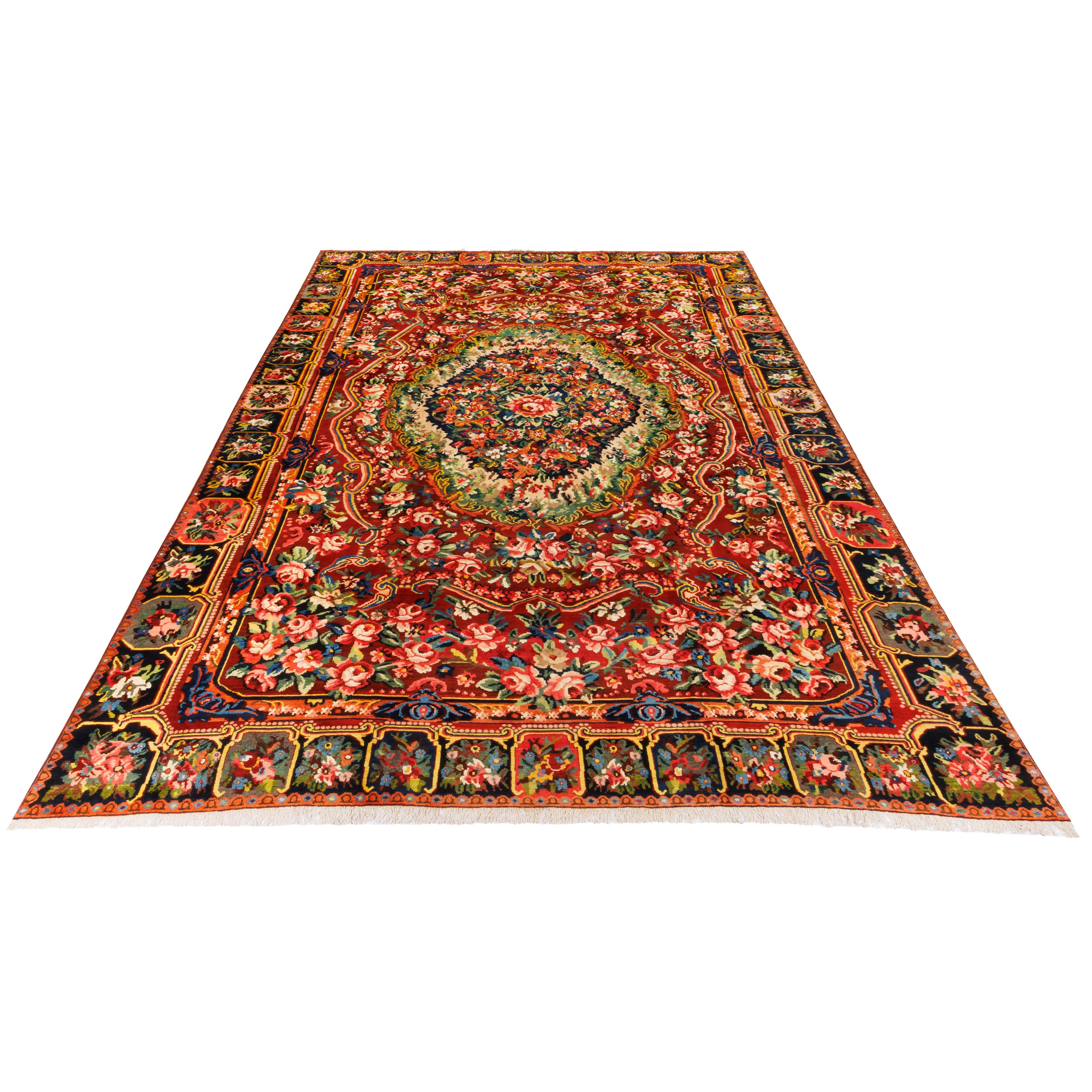 Bakhtiari Handmade Carpet — Lachak Toranj | Wool / Cotton Warp | 373 × 518 cm | SKU 11900627
