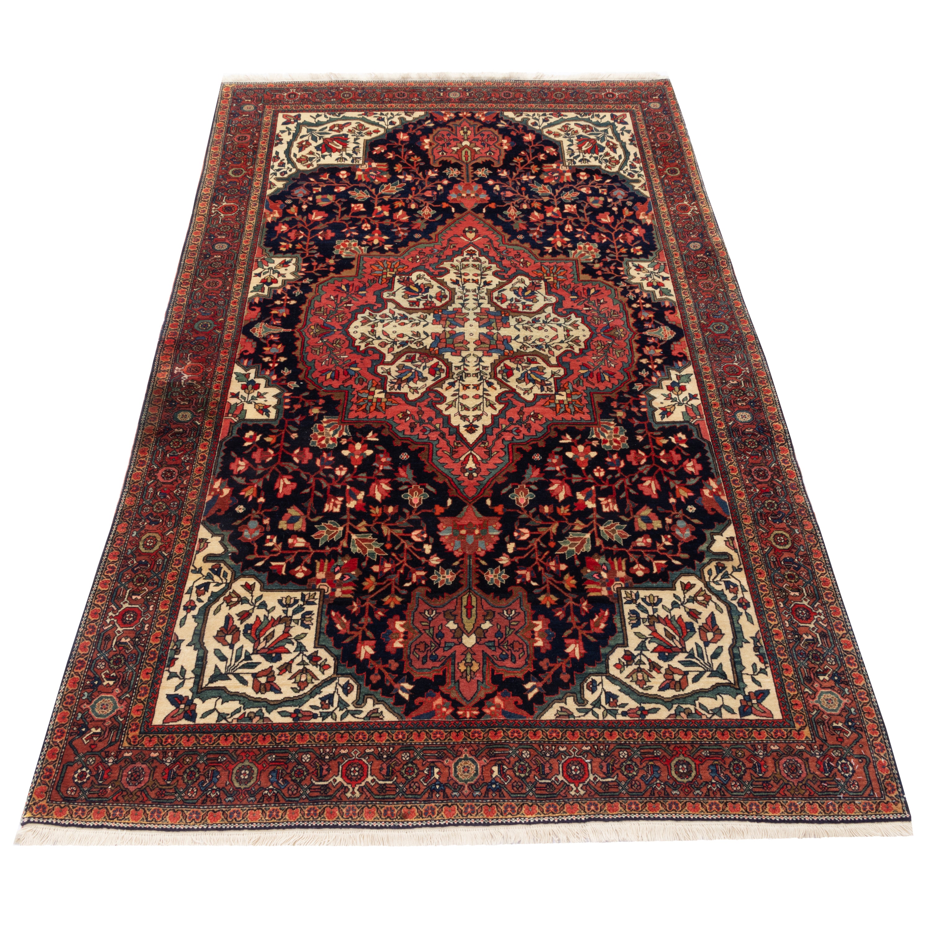 Farahan Handmade Carpet — Lachak Toranj | Wool / Cotton Warp | 125 × 207 cm | SKU 10200004