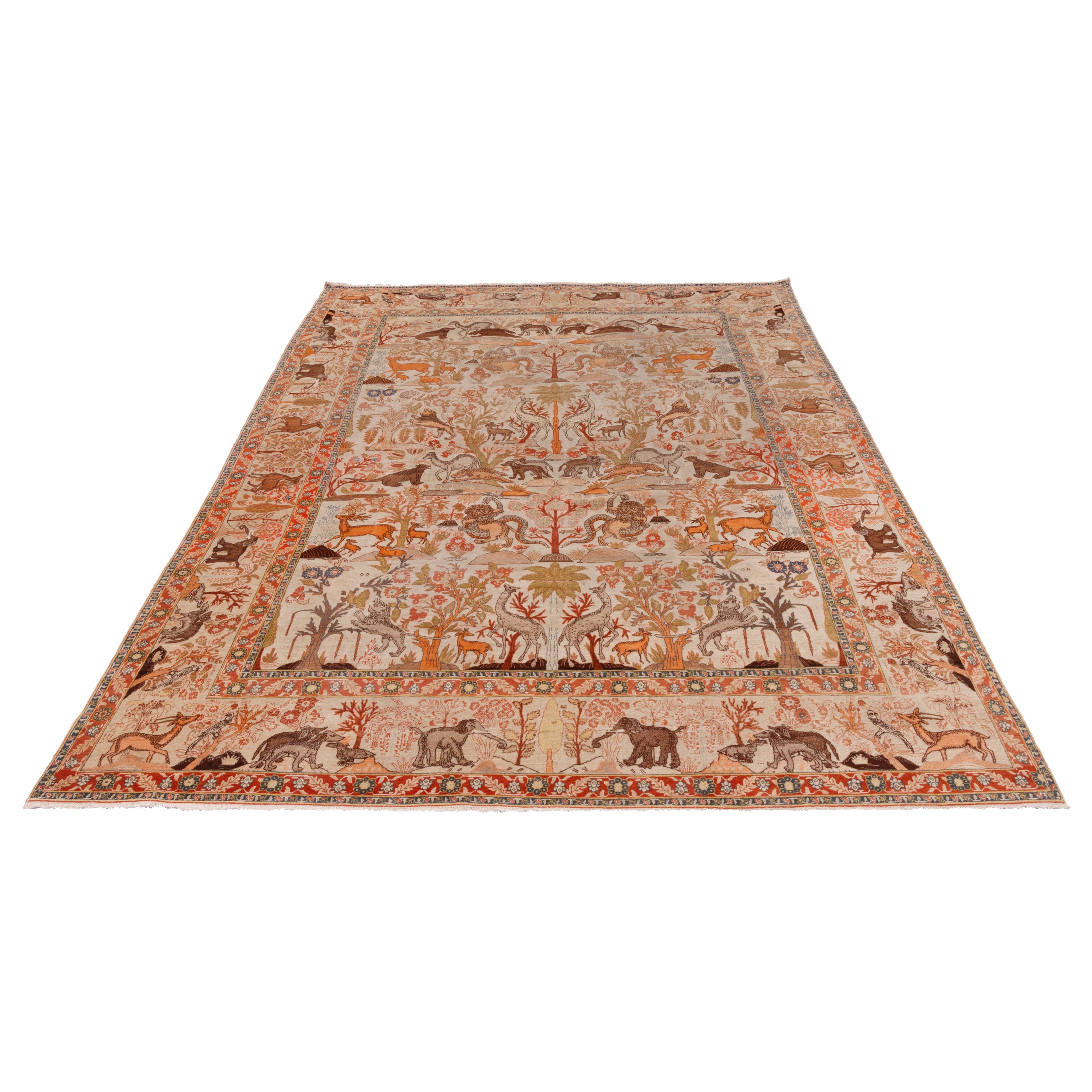 Tabriz Handmade Carpet — Sarasar | Silk Pile / Cotton Warp | 277 × 376 cm | SKU 11000103