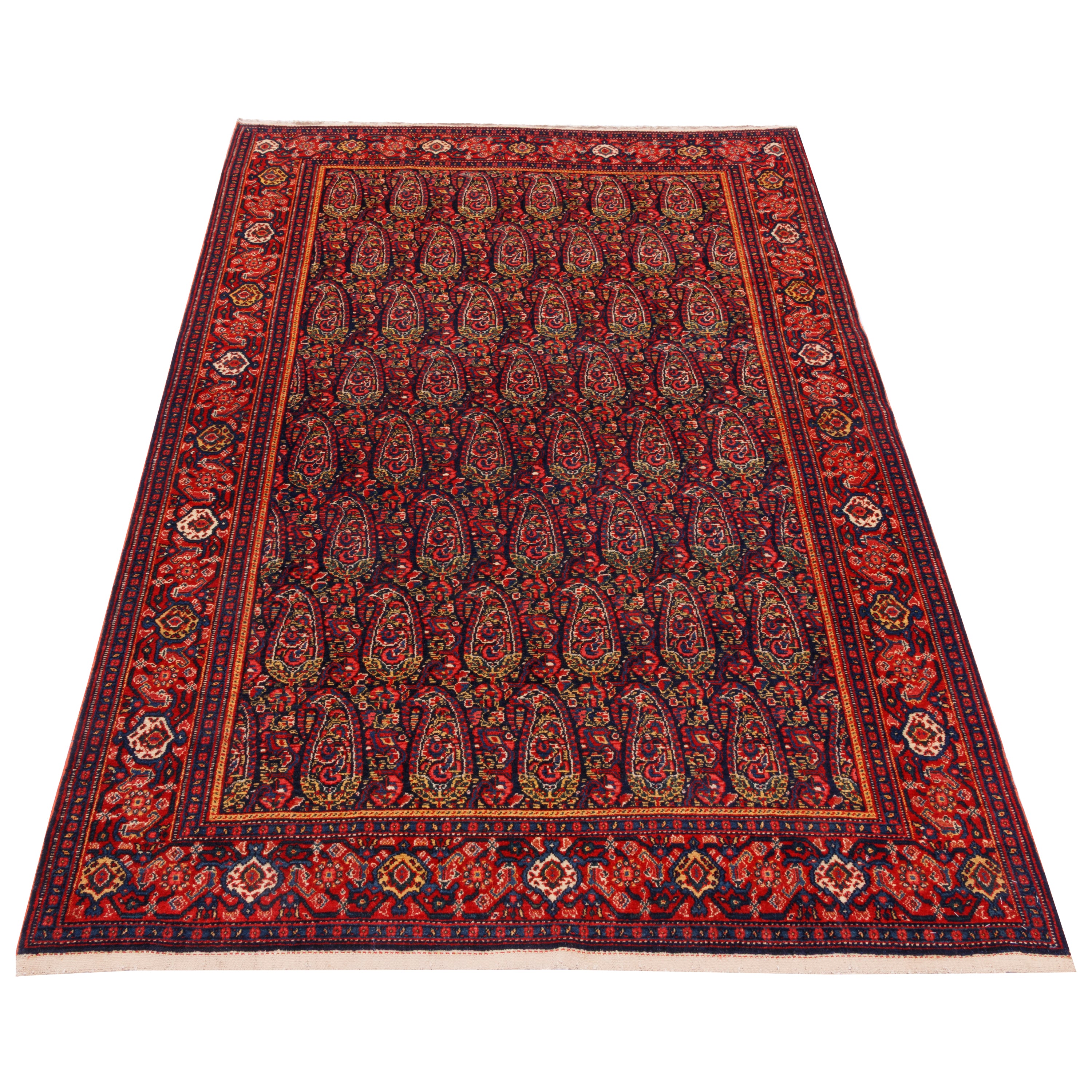 Sanandaj Handmade Carpet — Sarasar | Wool / Cotton Warp | 135 × 203 cm | SKU 10200018