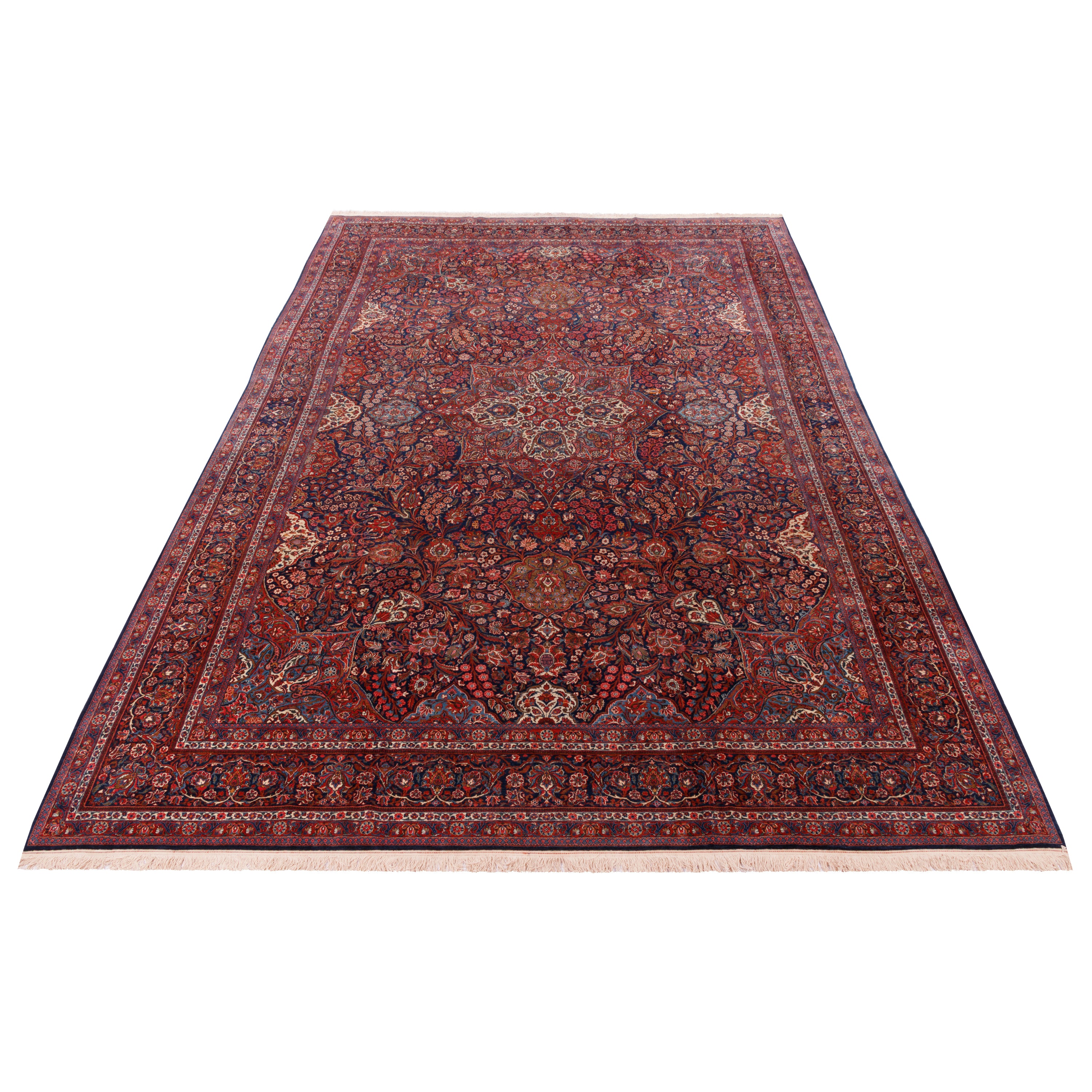 Kashan Handmade Carpet — Lachak Toranj | Wool / Cotton Warp | 305 × 407 cm | SKU 11200142